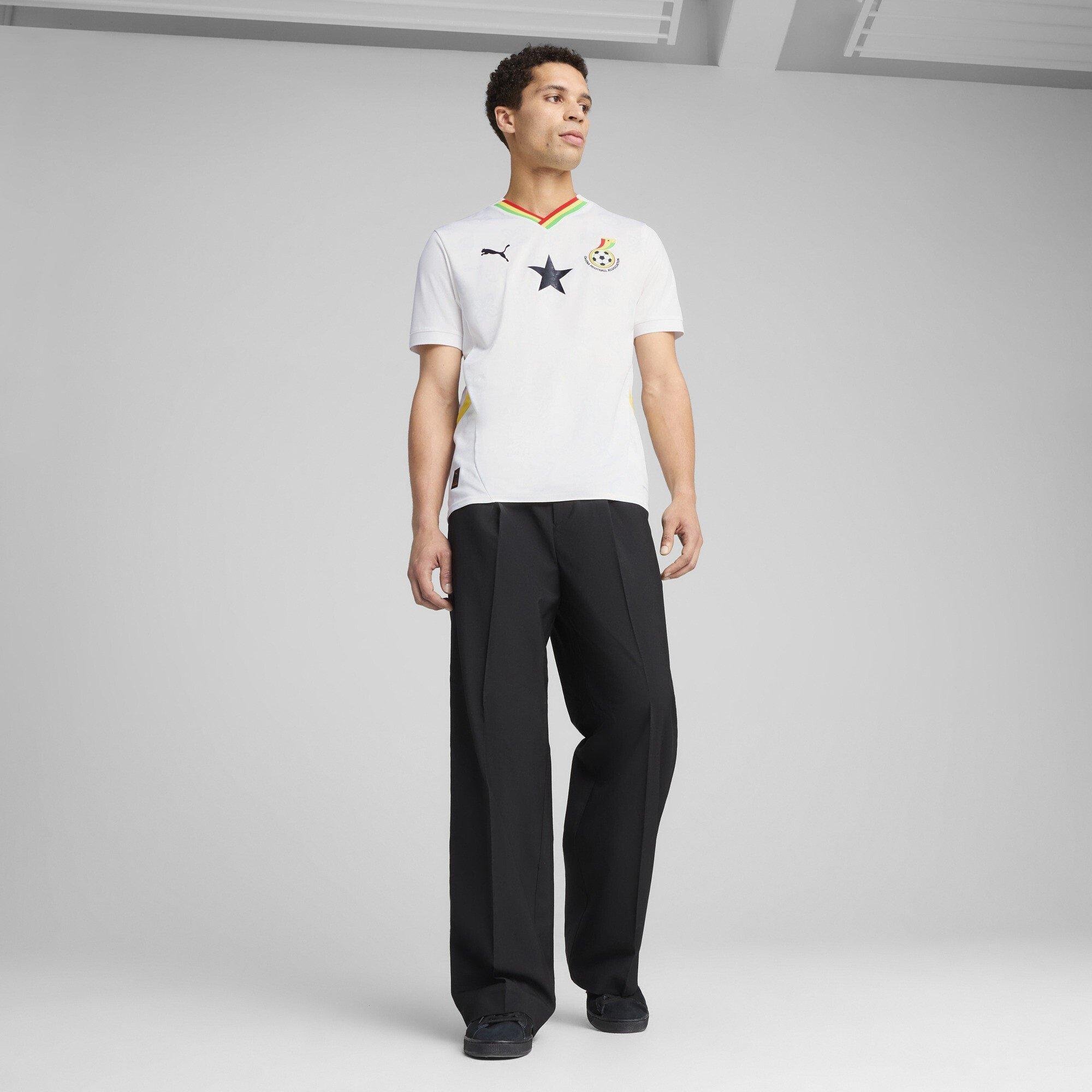Bianco/Giallo - Puma - Ghana Home Shirt 2025 Adults - 7
