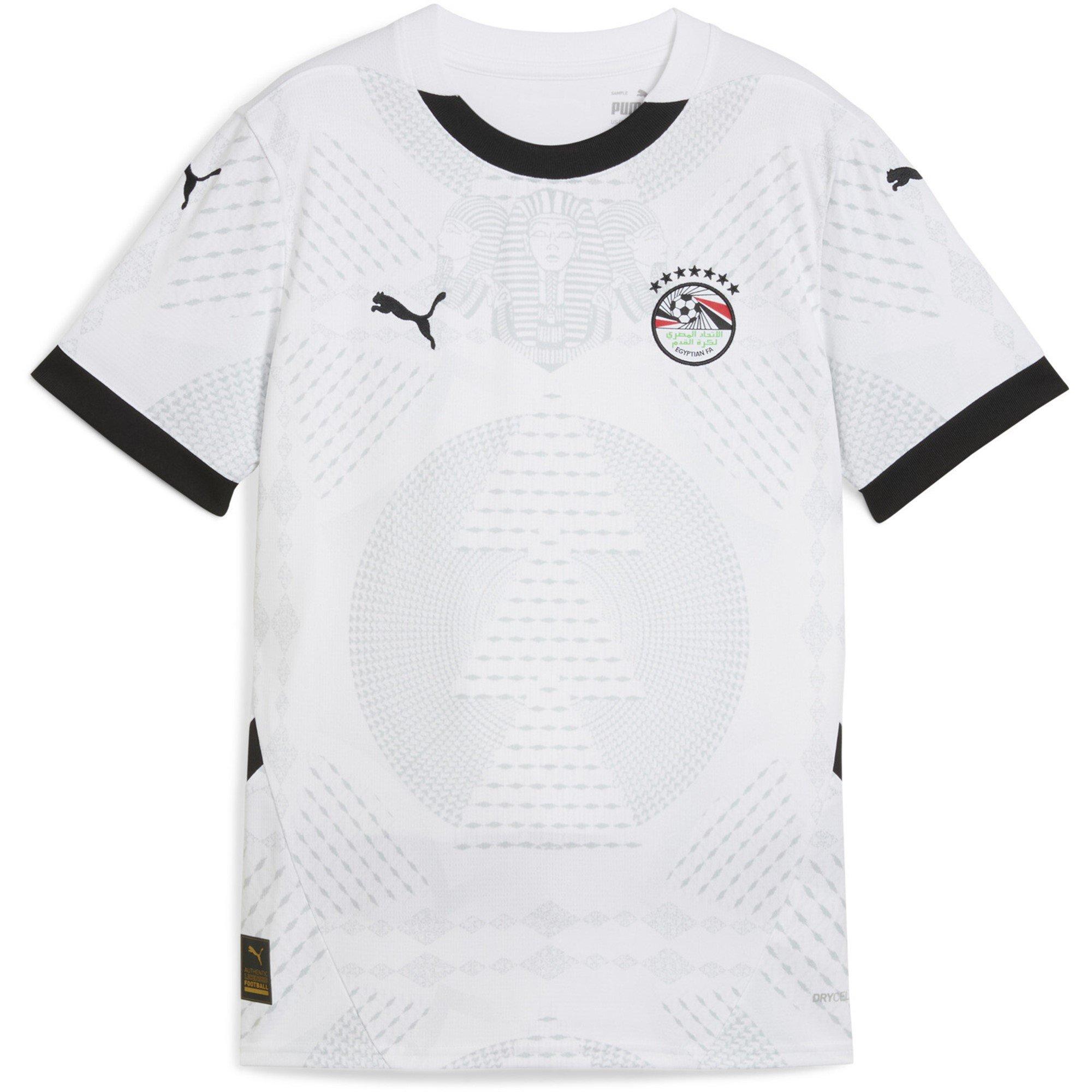 Puma Boys Egypt Away Shirt 2025 Juniors - White/Dune - 13 (XL)