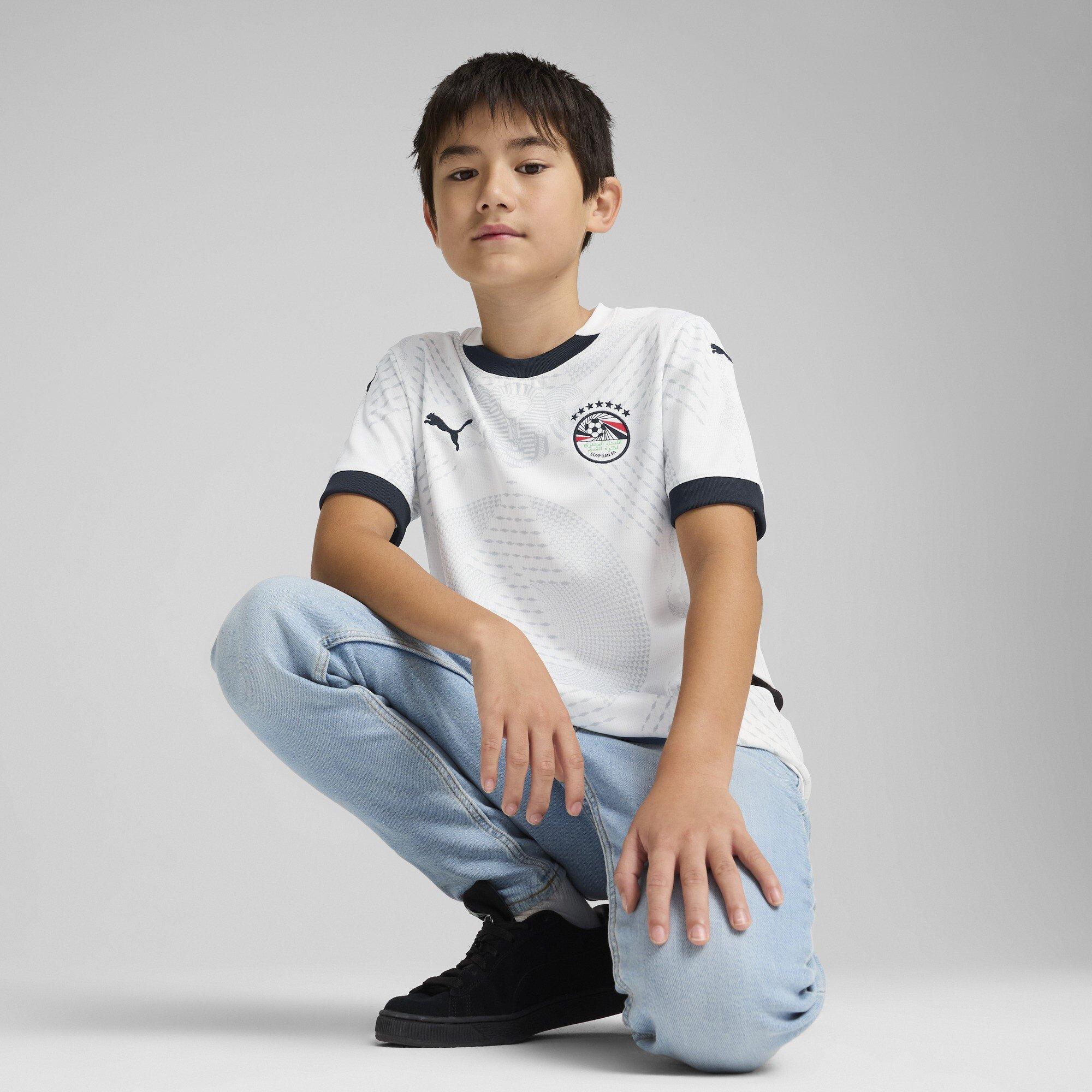 Bianco/Duna - Puma - Egypt Away Shirt 2025 Juniors - 4