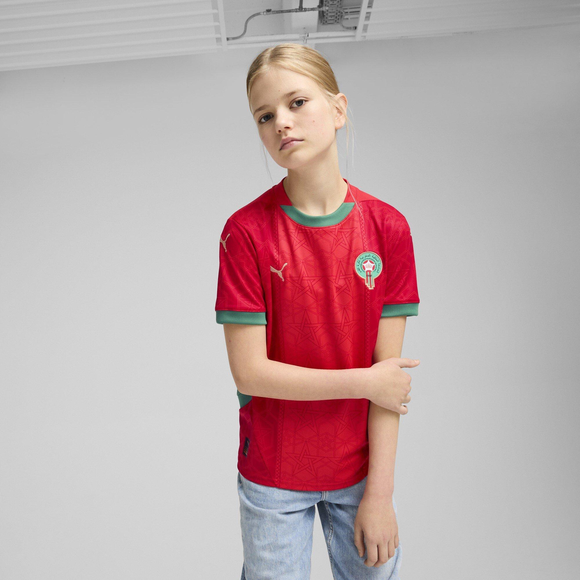 Rosso/Verde - Puma - Morocco Home Shirt 2025 Juniors - 2