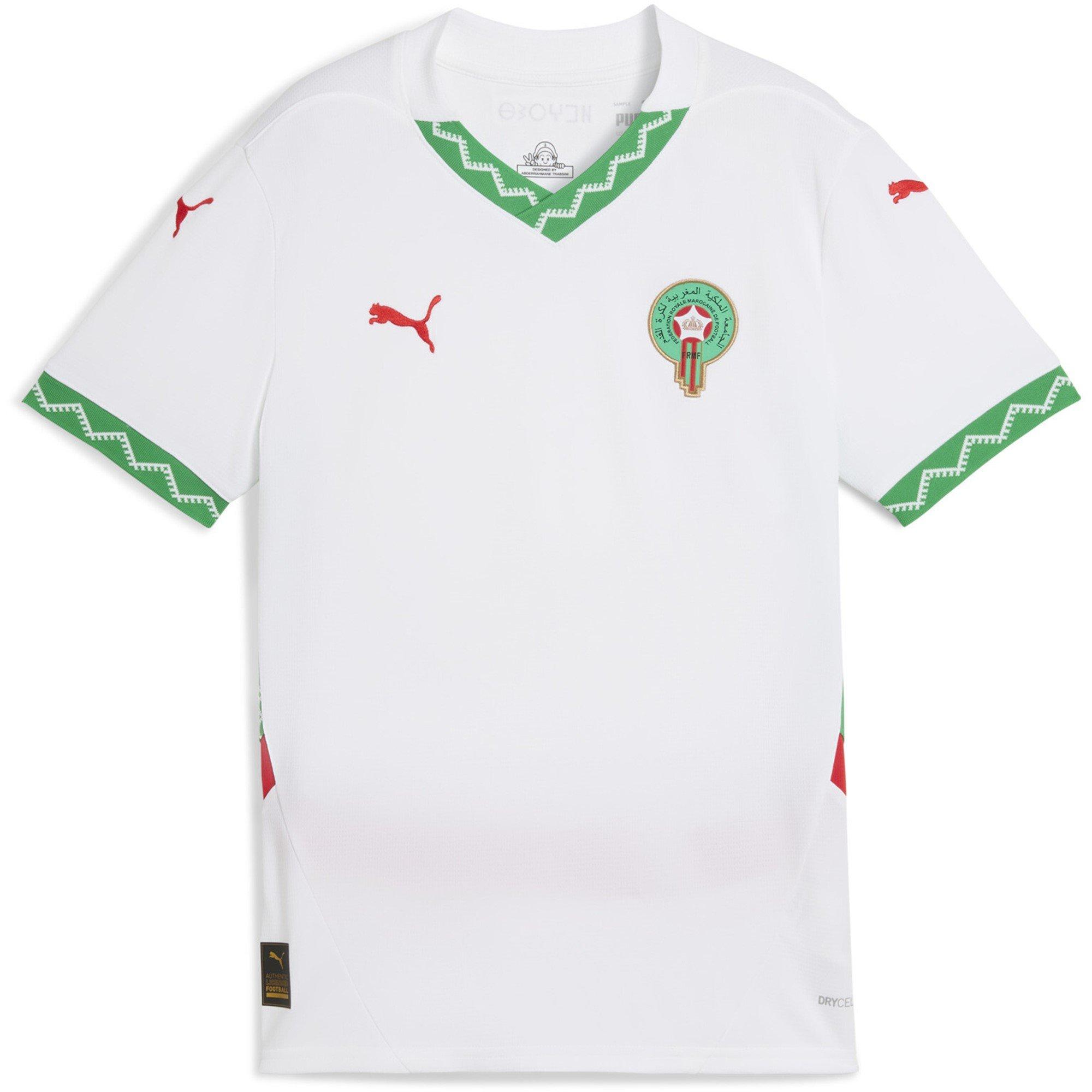 White/Green - Puma - Morocco Away Shirt 2025 Juniors - 1