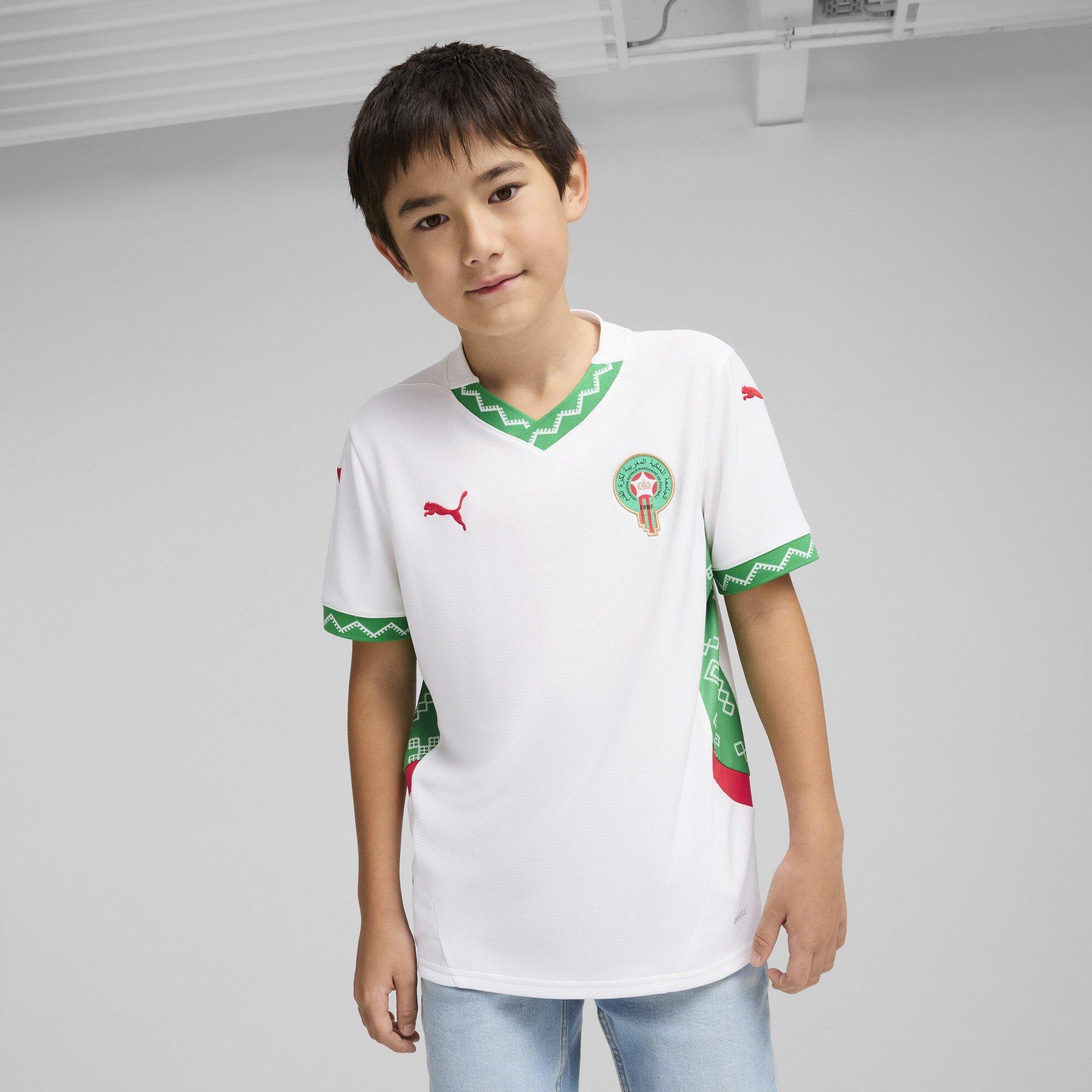 Bianco/Verde - Puma - Morocco Away Shirt 2025 Juniors - 2