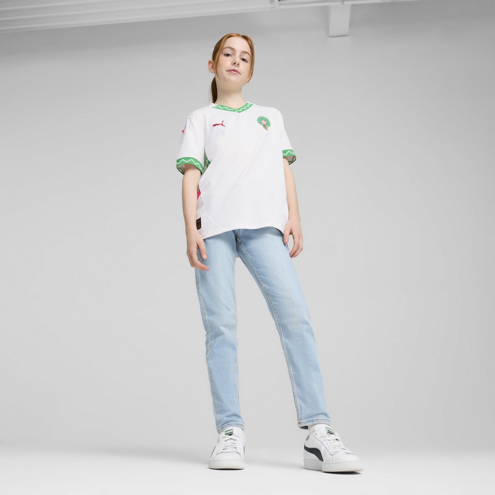 Bianco/Verde - Puma - Morocco Away Shirt 2025 Juniors - 4
