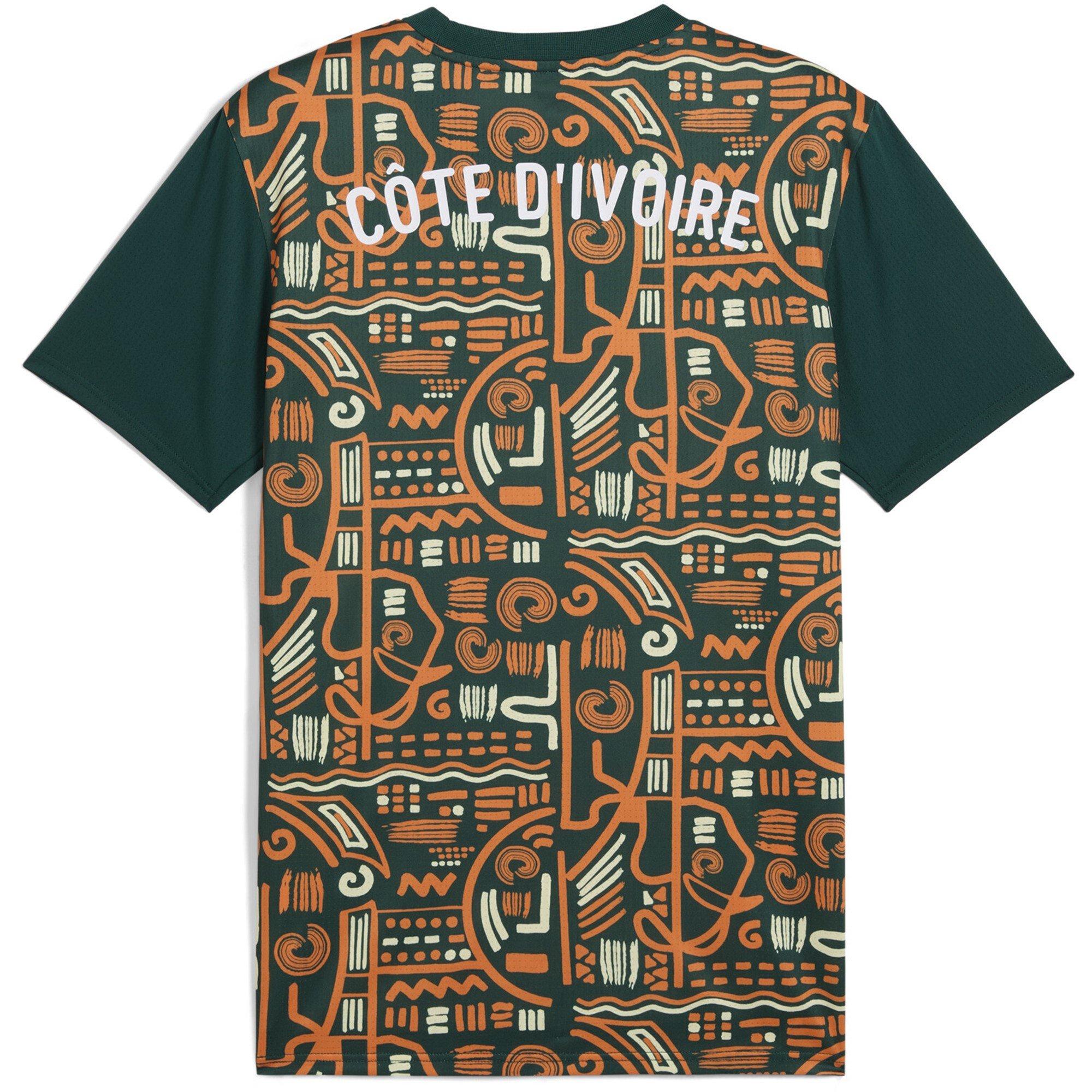 Myrtle/Orange - Puma - Ivory Coast Pre Match Shirt 2025 Adults - 7