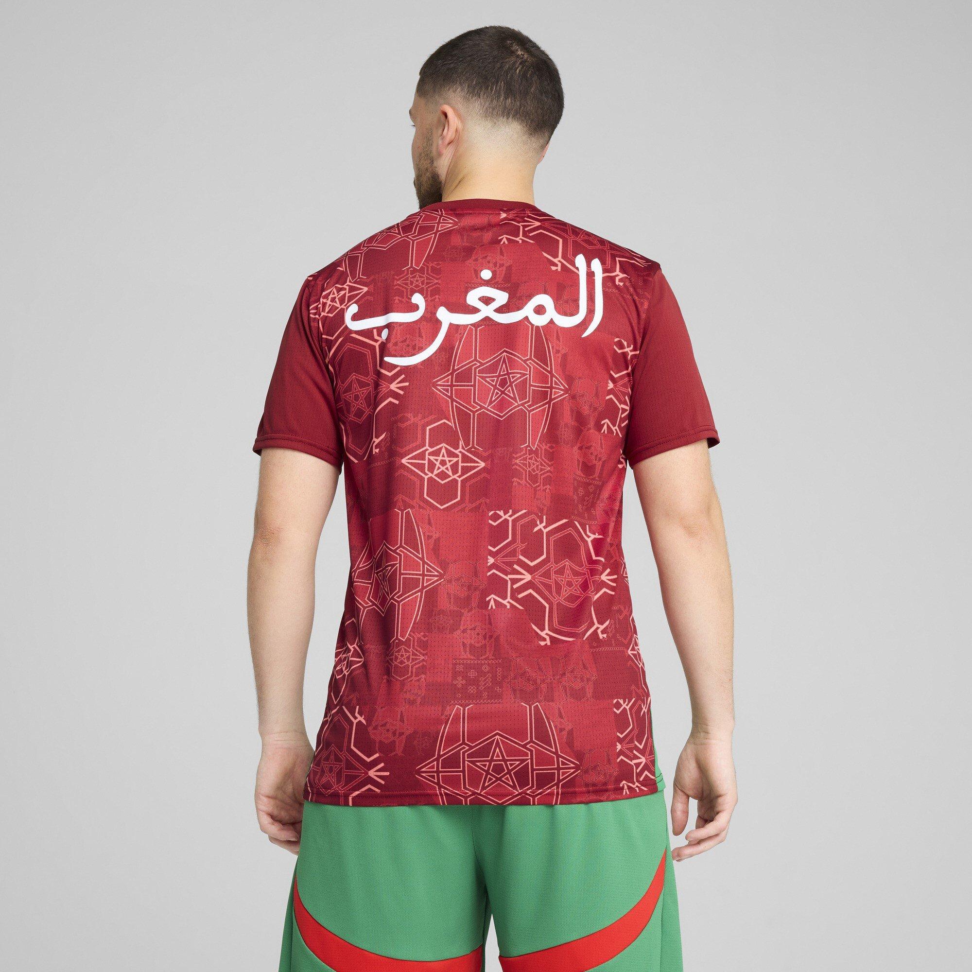 Rood/Groen - Puma - Morocco Pre Match Shirt 2025 Adults - 5