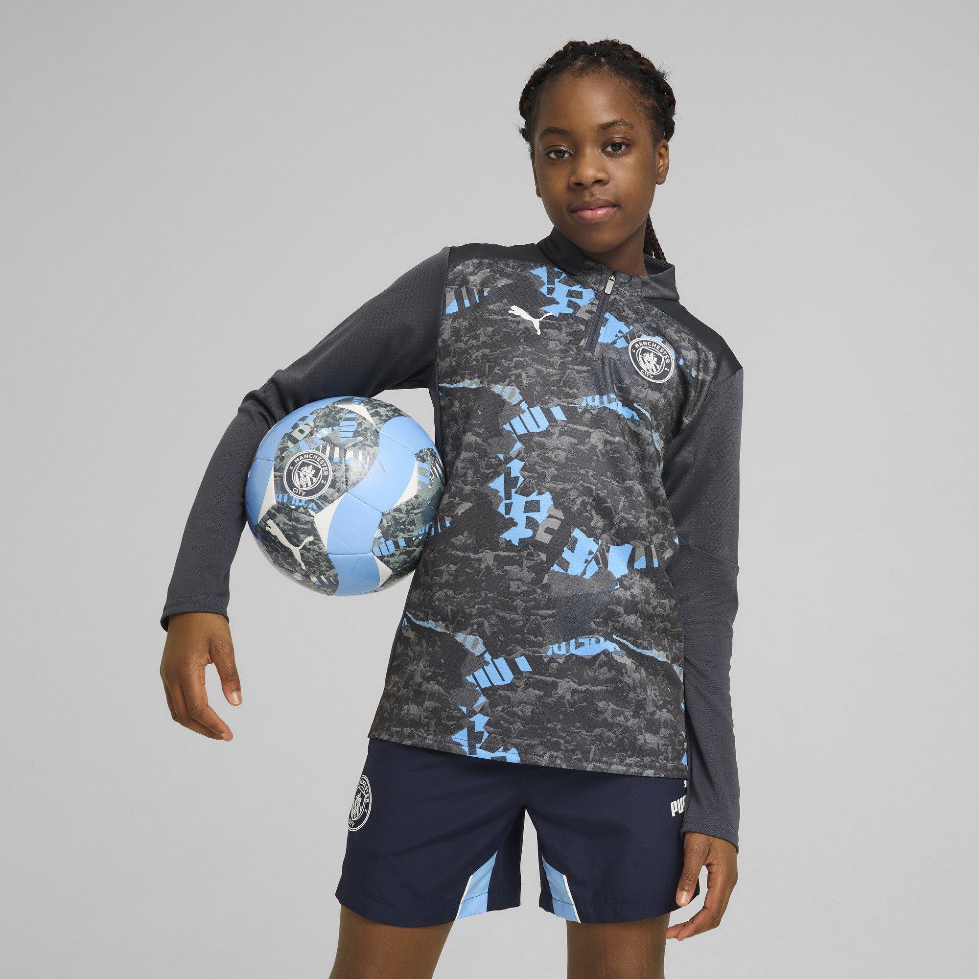 Grey Cool/Grey - Puma - Manchester City Pre-Match Quarter-Zip Top 2024 2025 Juniors - 2