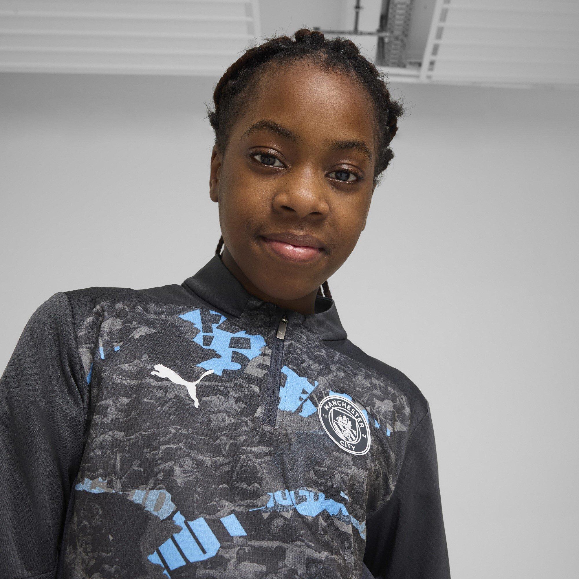 Grey Cool/Grey - Puma - Manchester City Pre-Match Quarter-Zip Top 2024 2025 Juniors - 3