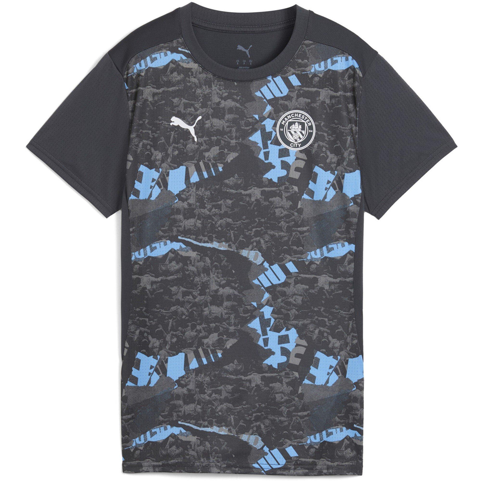 Grey Cool/Grey - Puma - Manchester City Pre Match Short Sleeve Shirt 2024 2025 Womens - 1