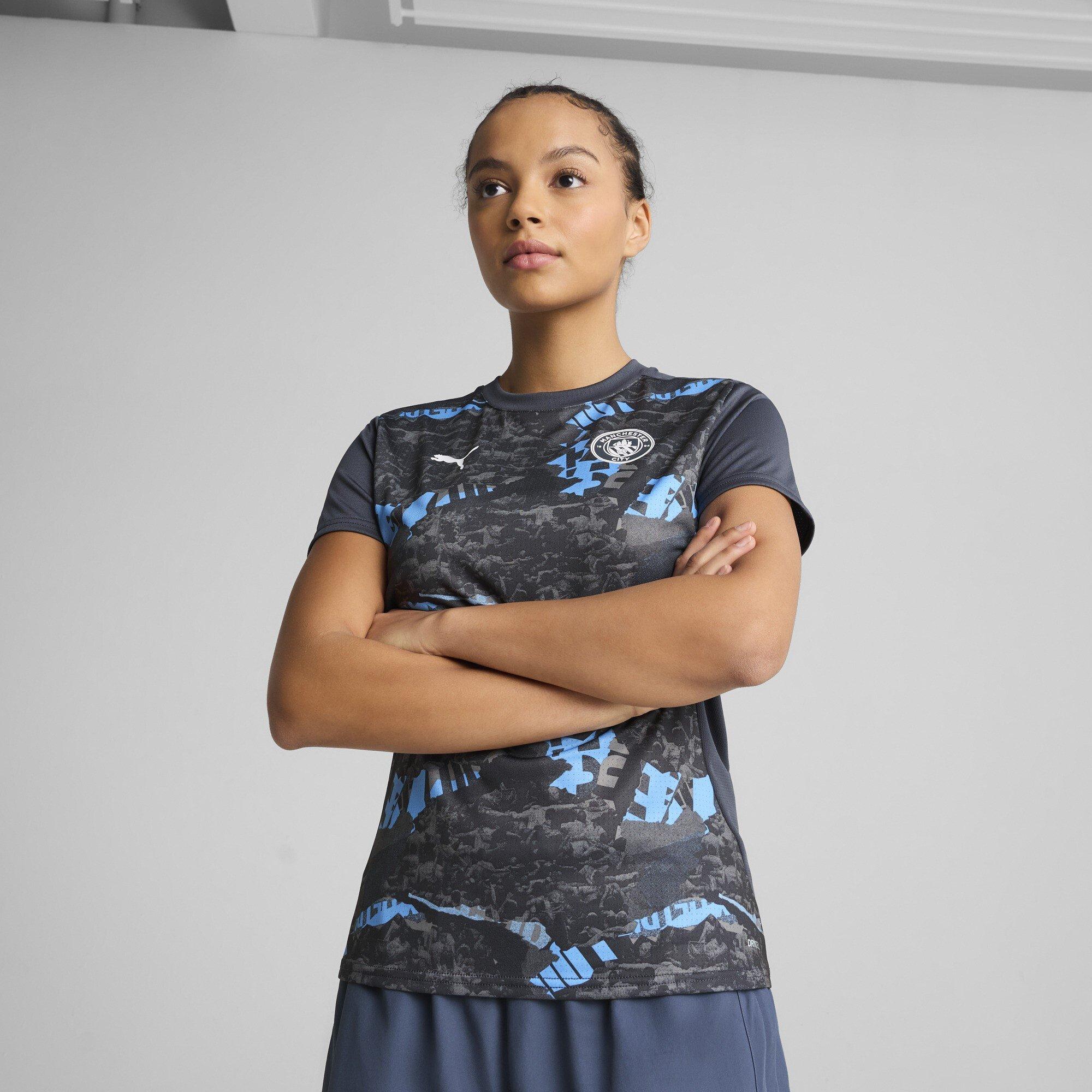 Grey Cool/Grey - Puma - Manchester City Pre Match Short Sleeve Shirt 2024 2025 Womens - 2