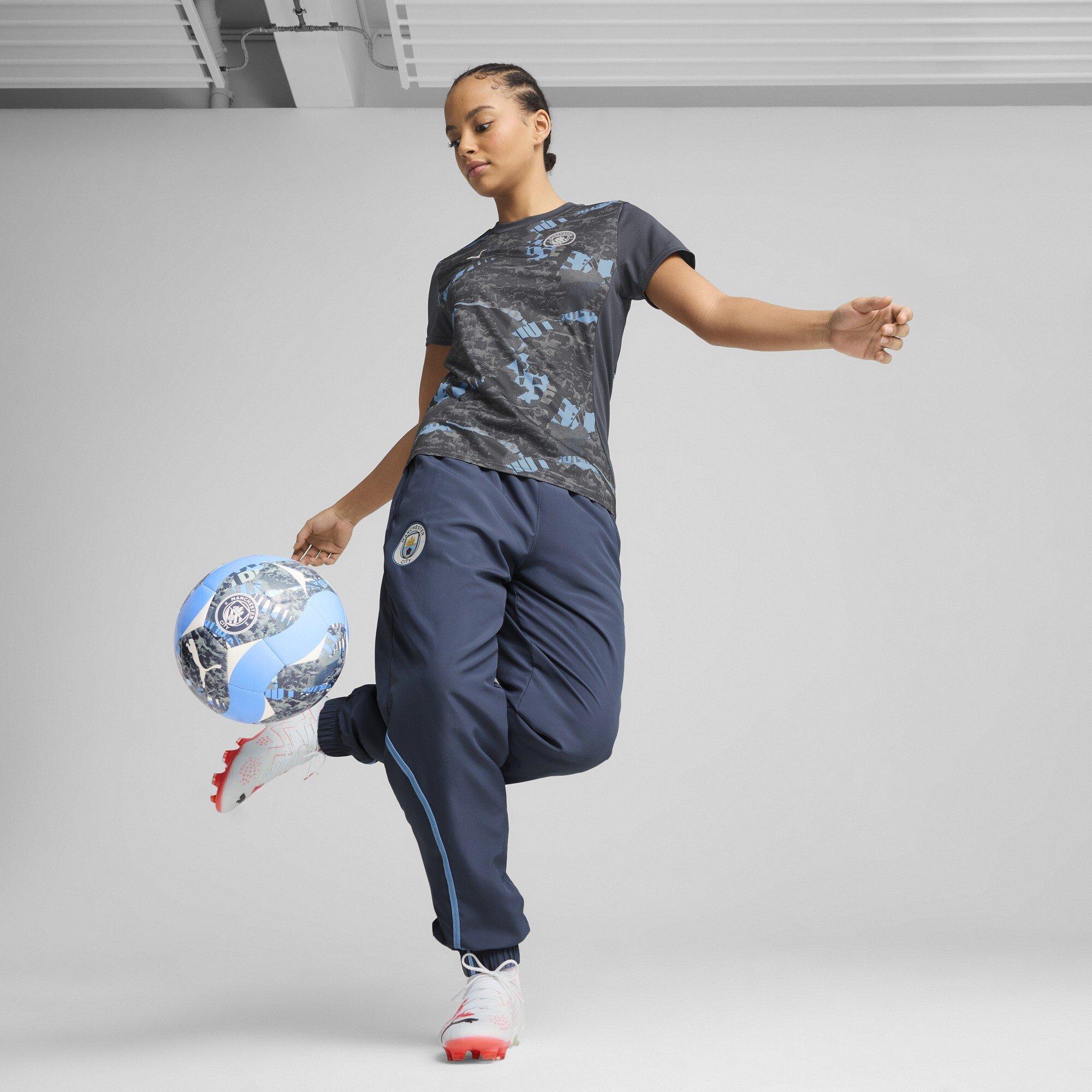 Grey Cool/Grey - Puma - Manchester City Pre Match Short Sleeve Shirt 2024 2025 Womens - 5