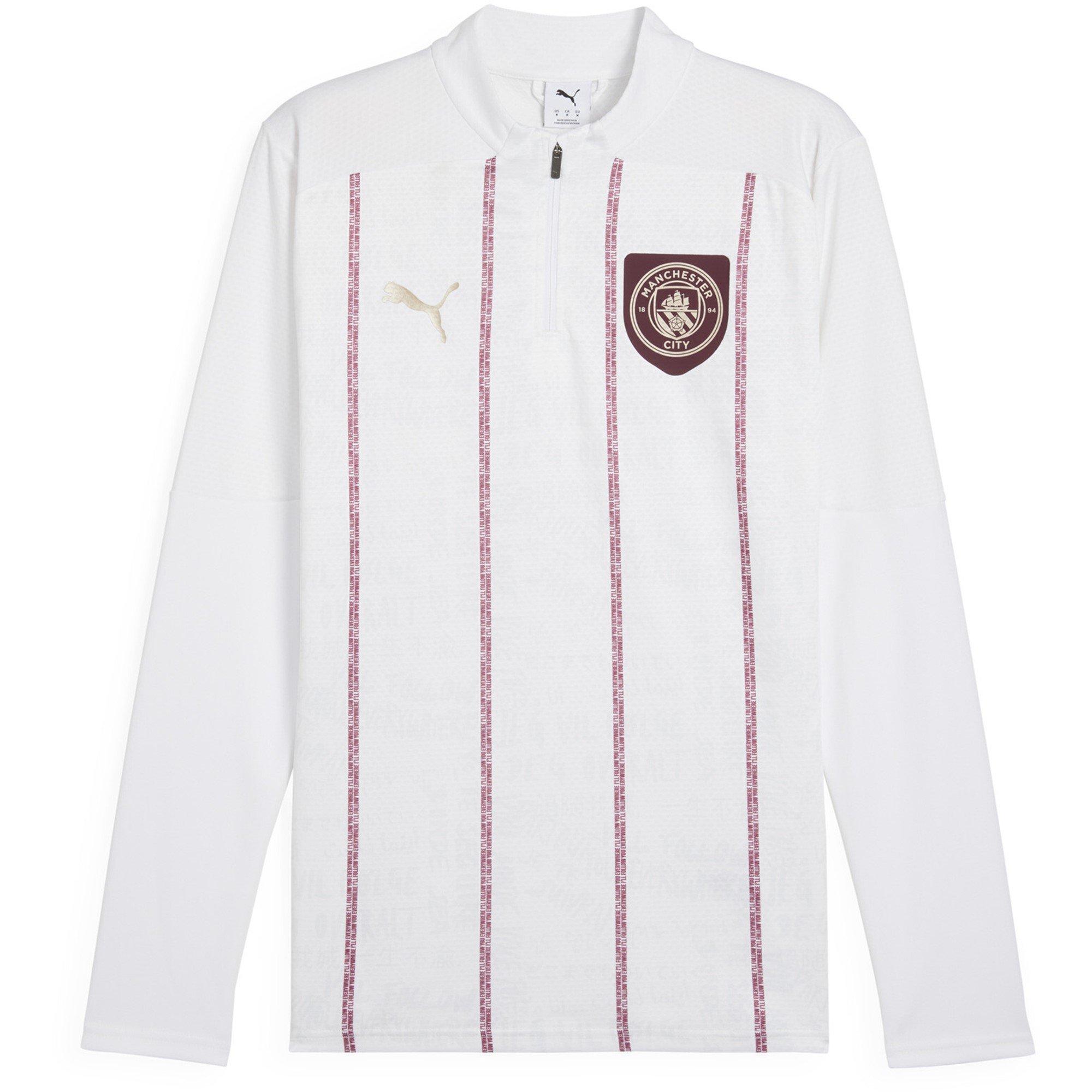 Manchester City Pre Match 1/4 Zip Drill Top Adults