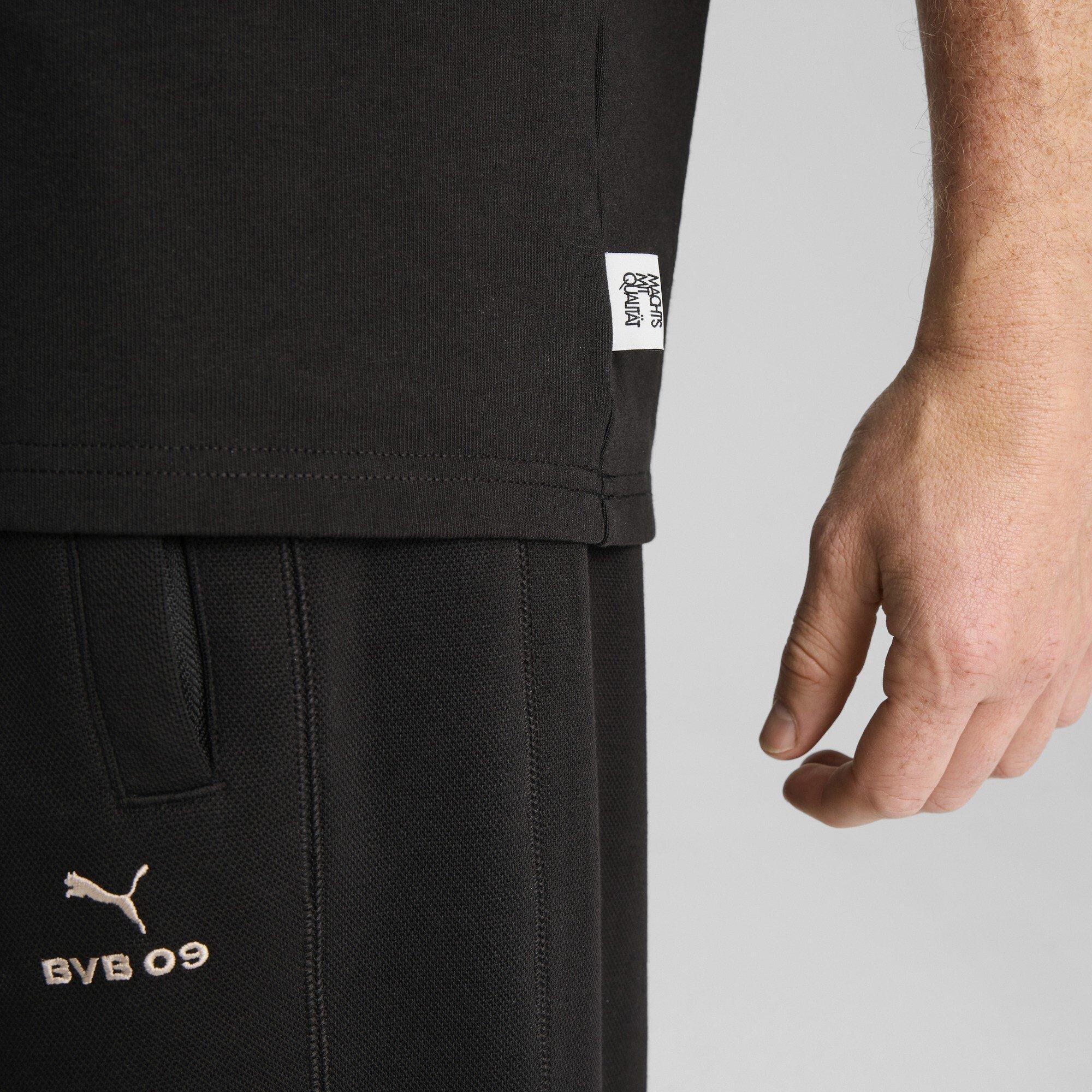 Black/Granola - Puma - Borussia Dortmund MMQ T-Shirt Mens - 6