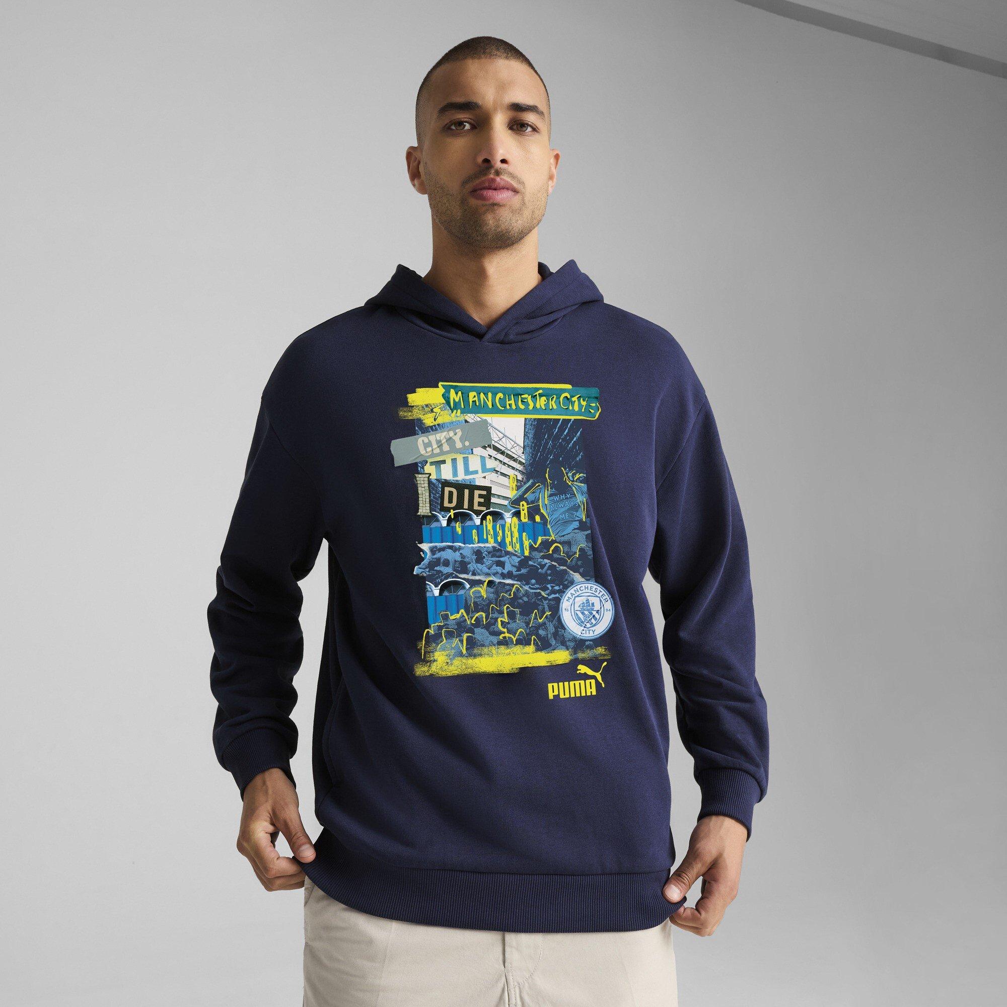 Navy - Puma - Manchester City FtblNRGY+ Hoodie Adults - 2