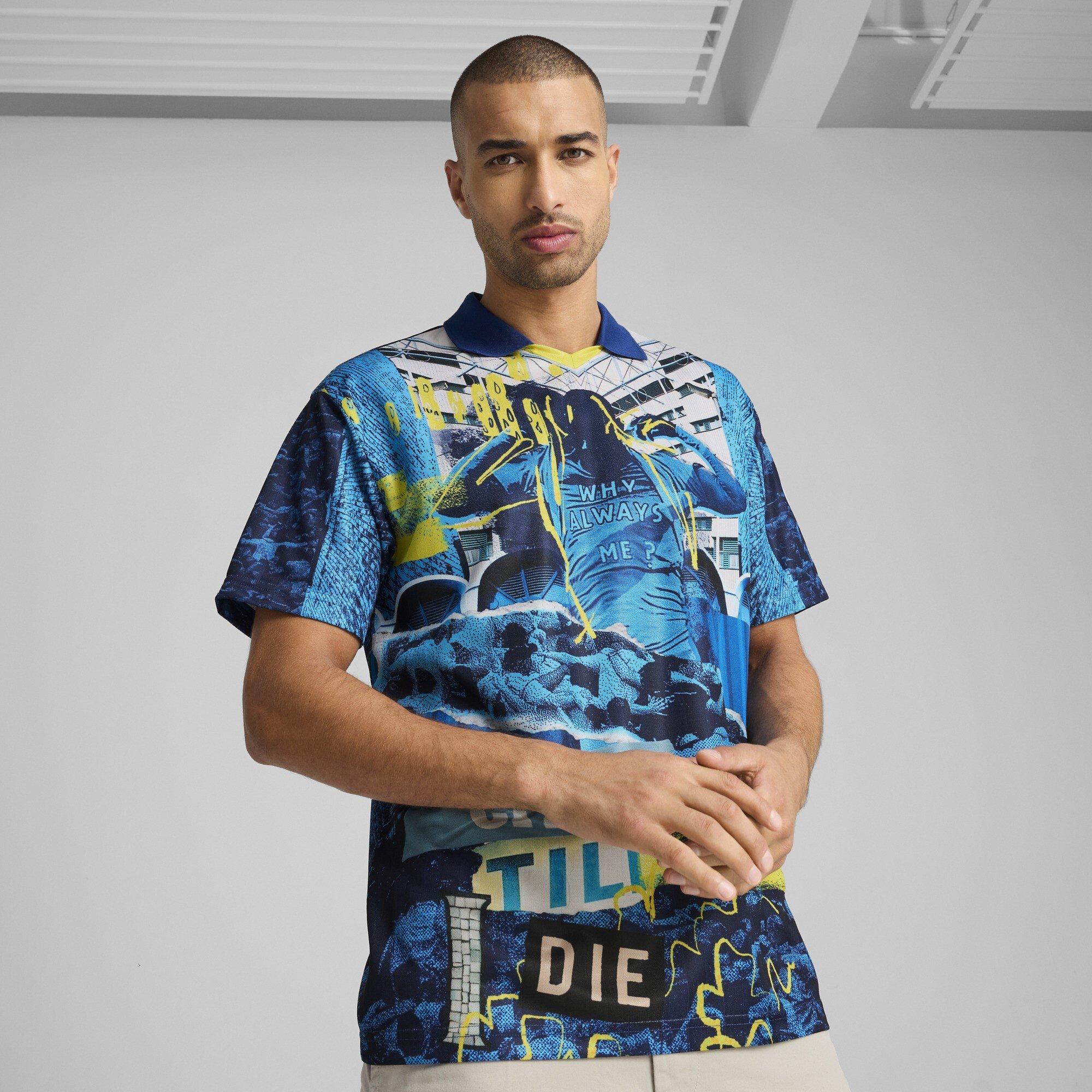 Aqua/Blau - Puma - Manchester City FtblNRGY+ Retro Shirt Adults - 2