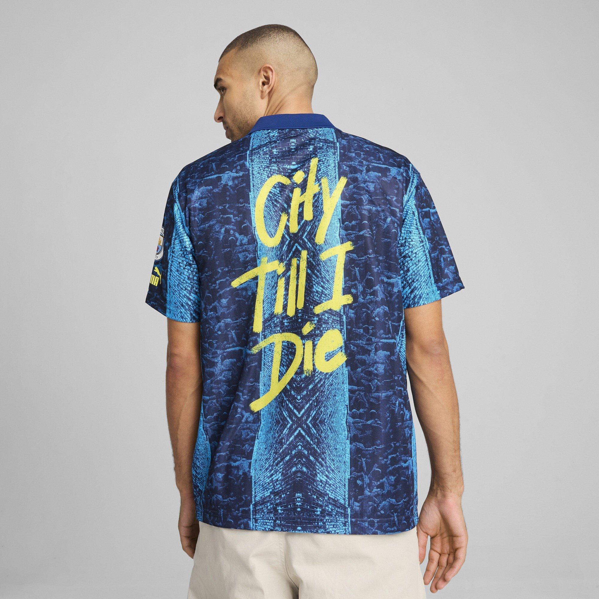 Aqua/Blau - Puma - Manchester City FtblNRGY+ Retro Shirt Adults - 5