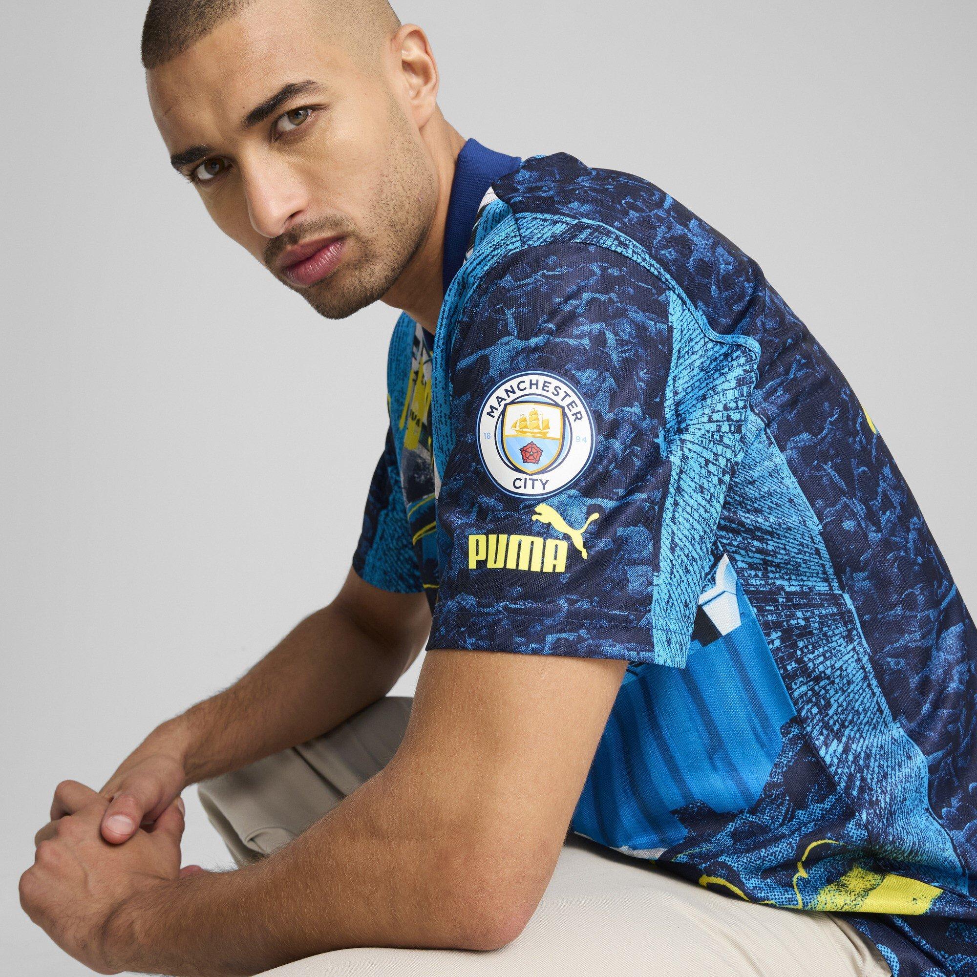 Aqua/Blau - Puma - Manchester City FtblNRGY+ Retro Shirt Adults - 6