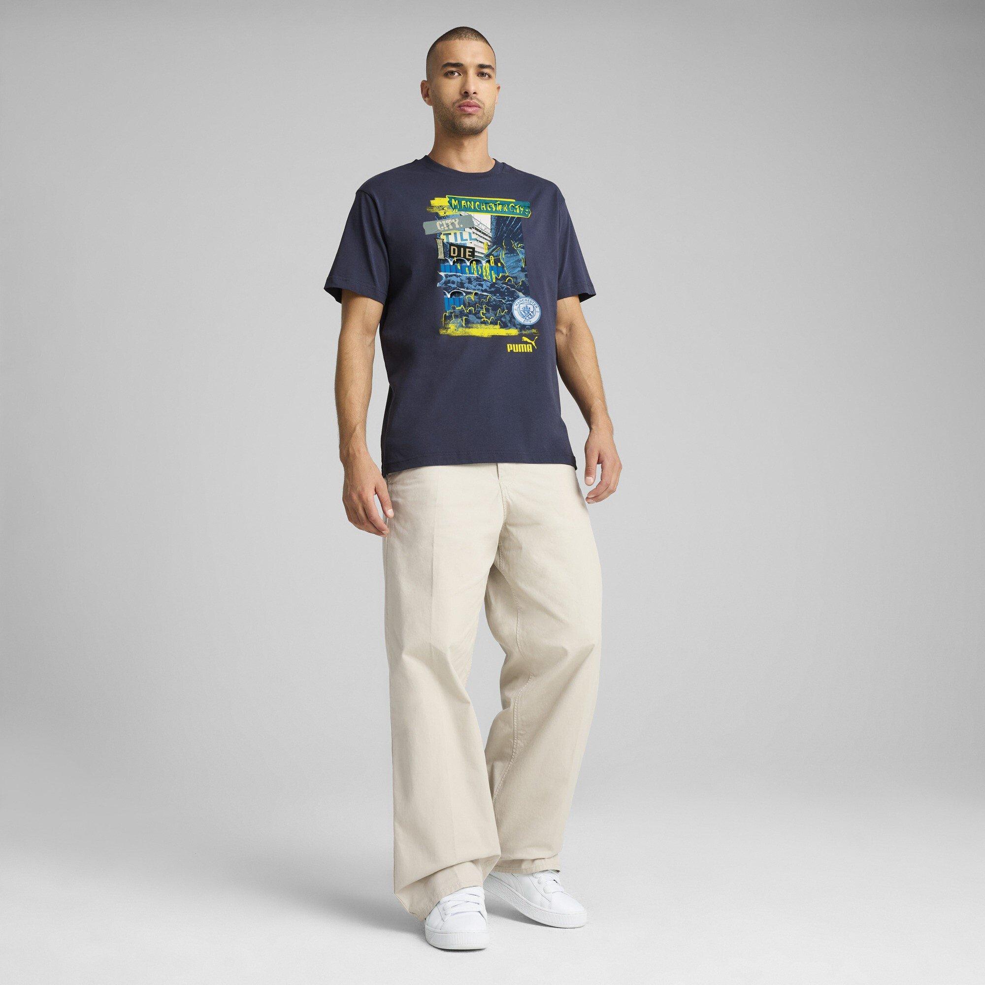 Navy - Puma - Manchester City FtblNRGY+ T-Shirt Adults - 4