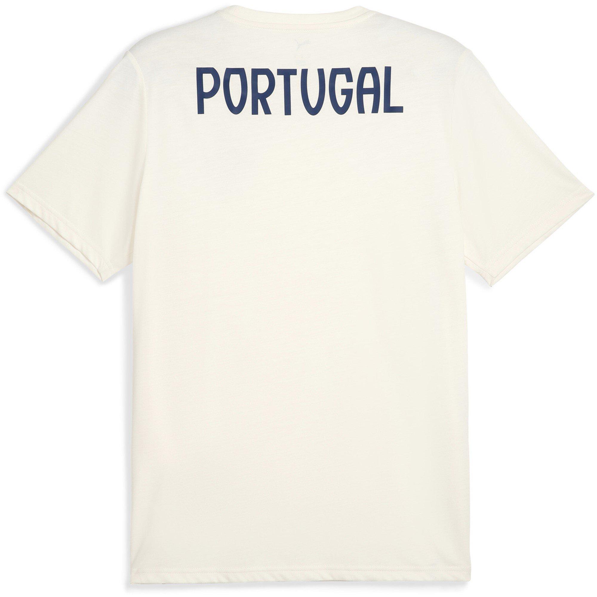 Amandel/Blauw - Puma - Portugal Casuals T-Shirt Adults - 5