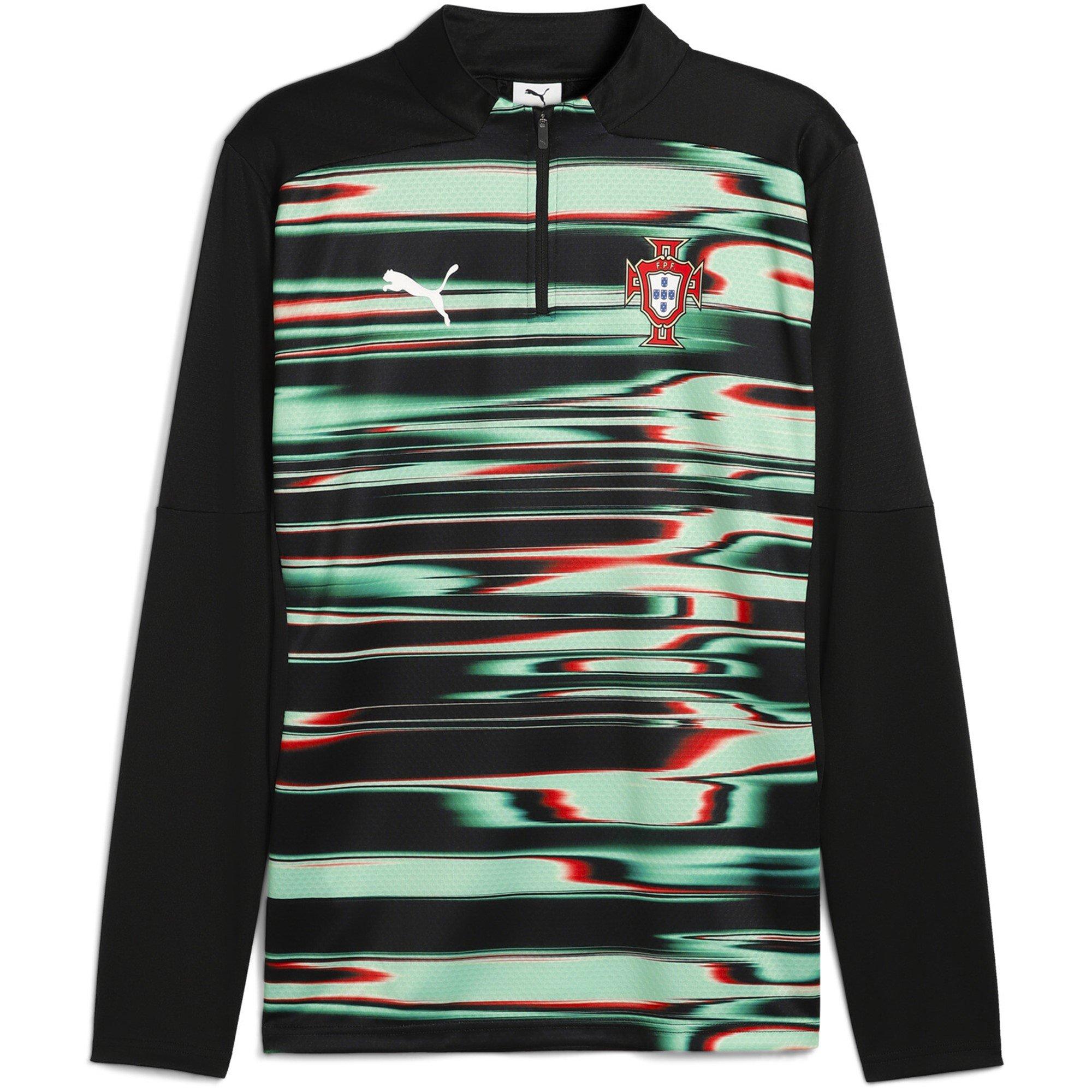 Puma Men's Portugal Pre Match Drill Top 2025 Adults - Black/White - S