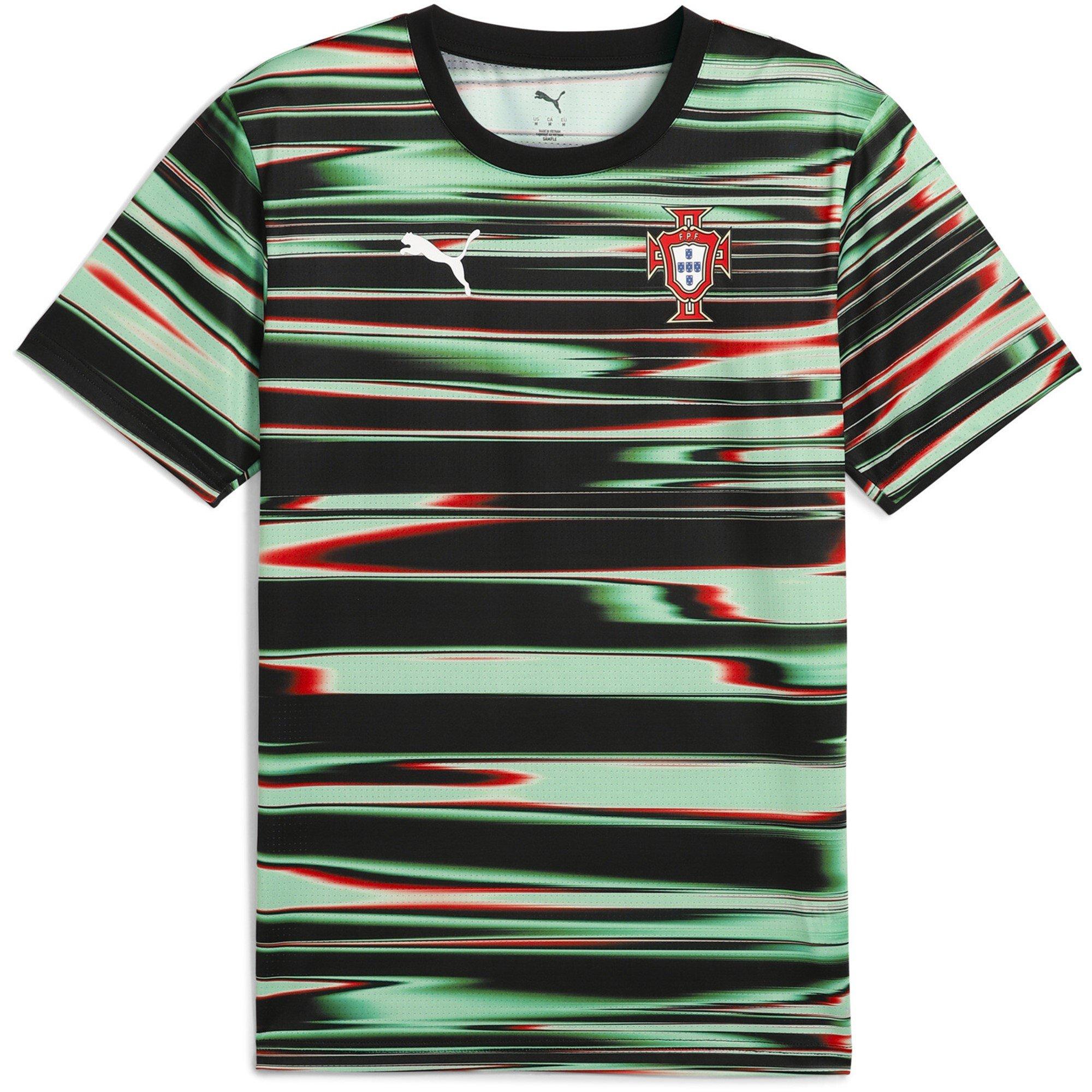 Puma Men's Portugal Pre Match T-Shirt 2025 Adults - Black/White - L