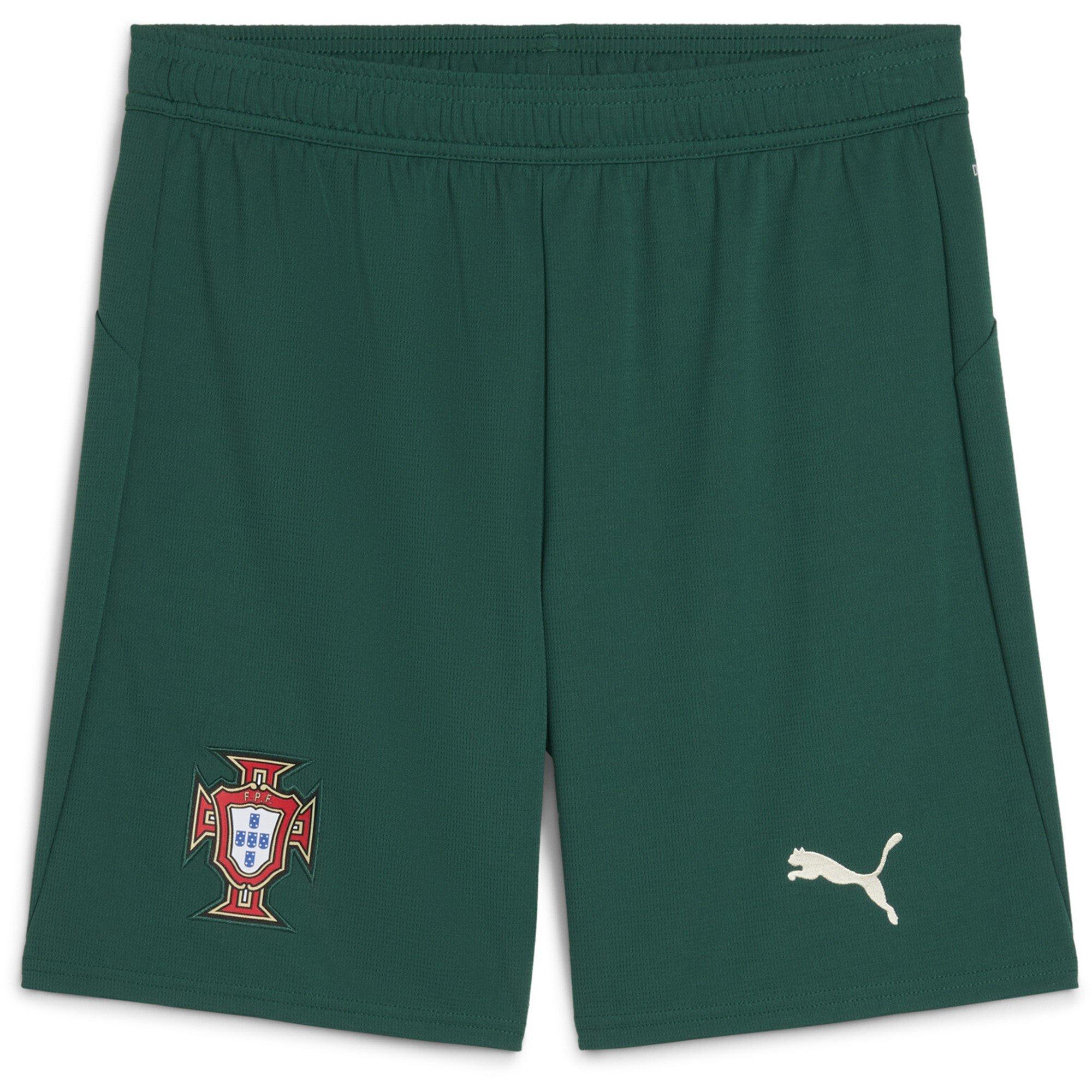 Puma Men's Portugal Home Shorts 2025 Adults - Green/Almond - 2XL