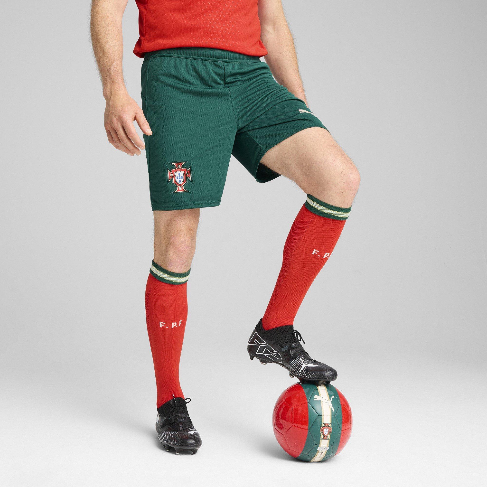 Verde/Almendra - Puma - Portugal Home Shorts 2025 Adults - 2