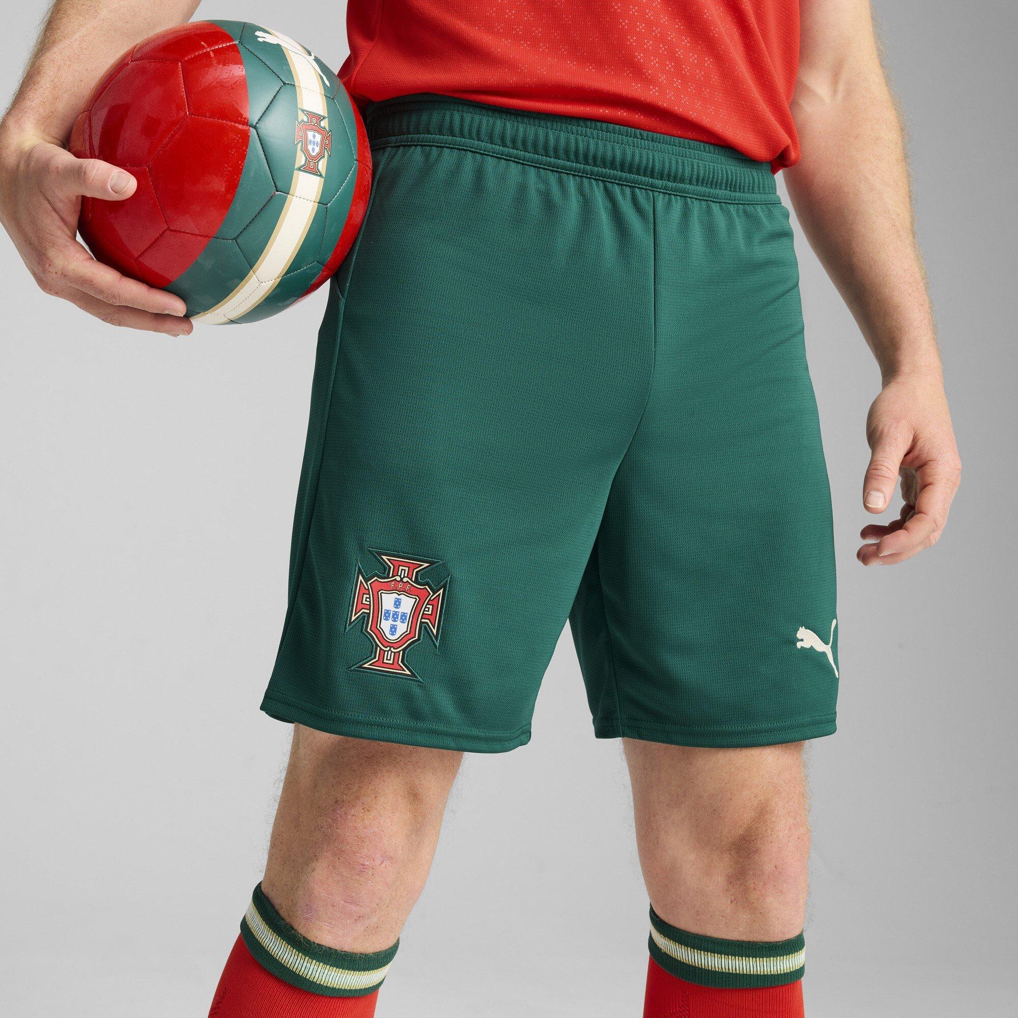Verde/Almendra - Puma - Portugal Home Shorts 2025 Adults - 3