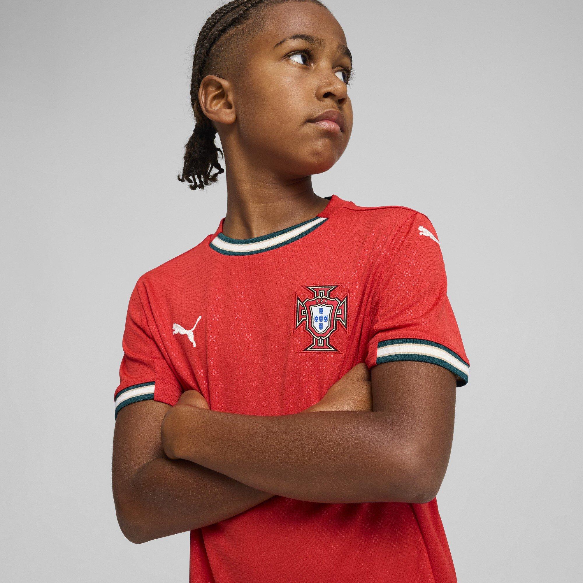 Rosso/Mandorla - Puma - Portugal Home Shirt 2025 Juniors - 3