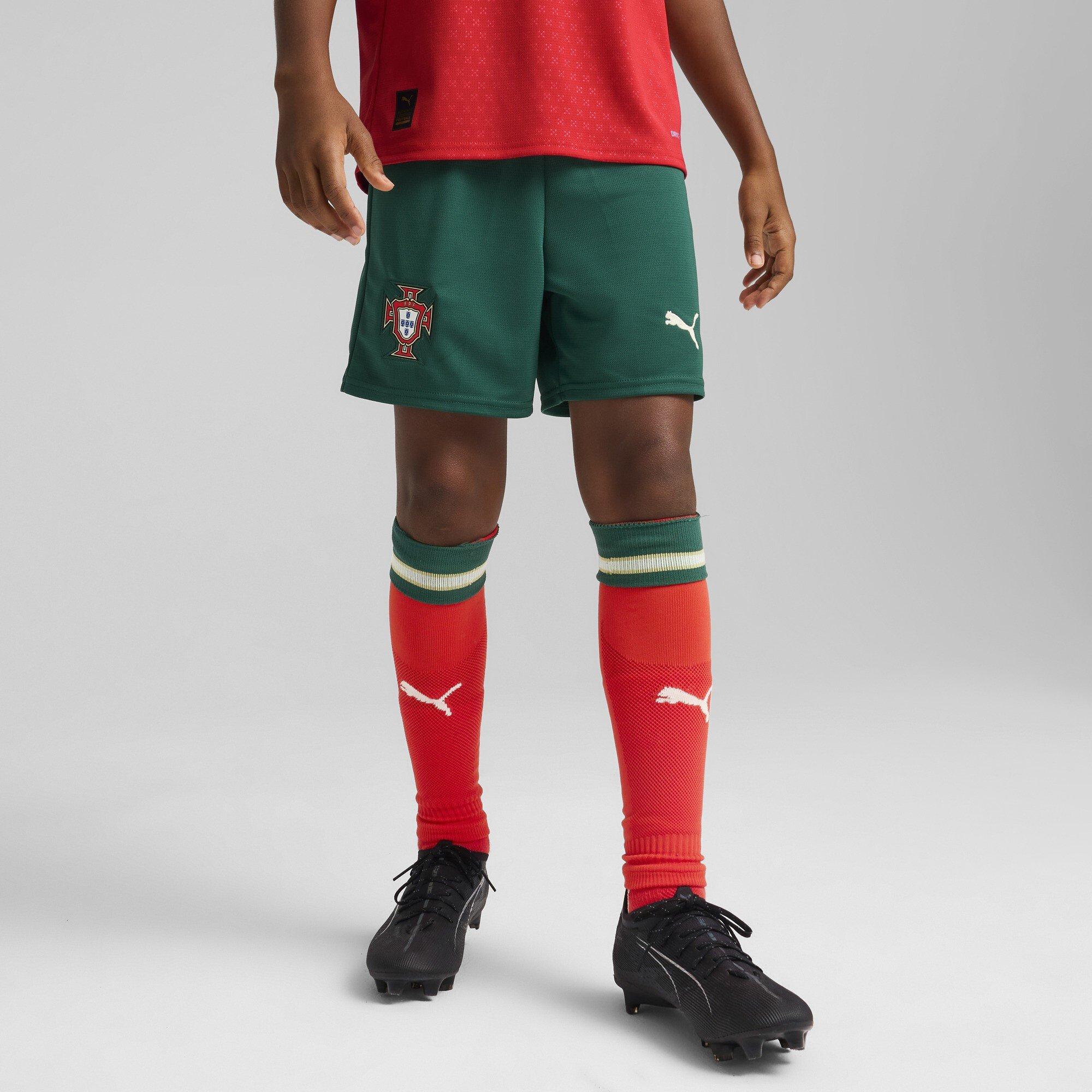 Grün/Mandel - Puma - Portugal Home Shorts 2025 Juniors - 2