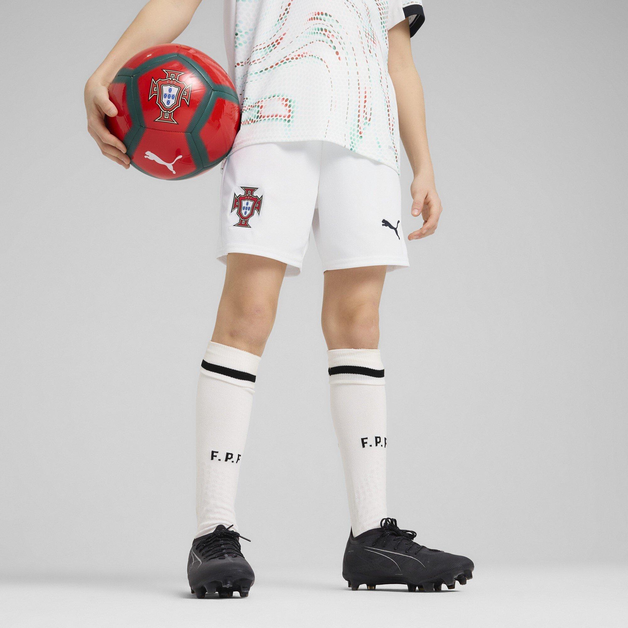 White/Black - Puma - Portugal Away Shorts 2025 Juniors - 2