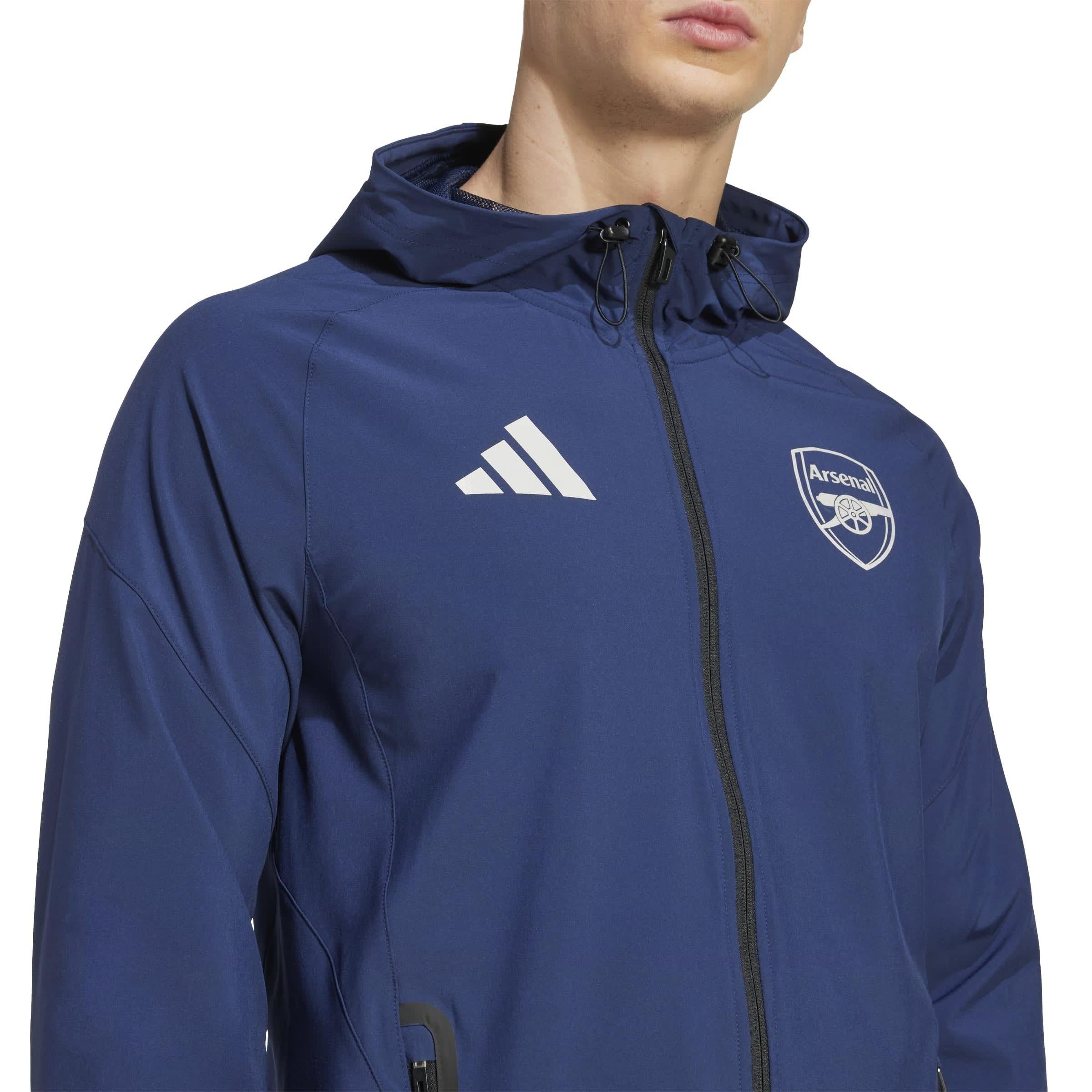 Black - adidas - Arsenal Vis Tech Travel Jacket Mens - 6