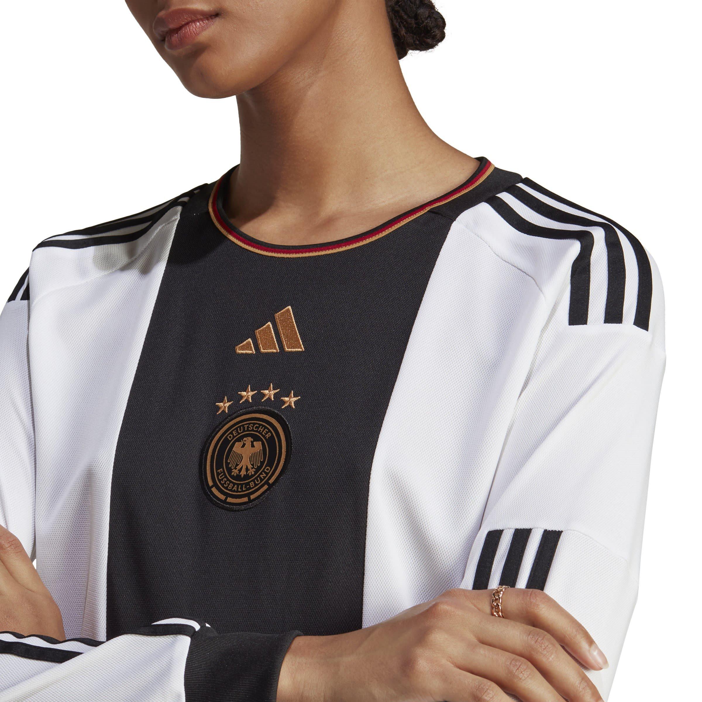 Weiß - adidas - Germany Home Long Sleeve Shirt 2022 Womens - 5