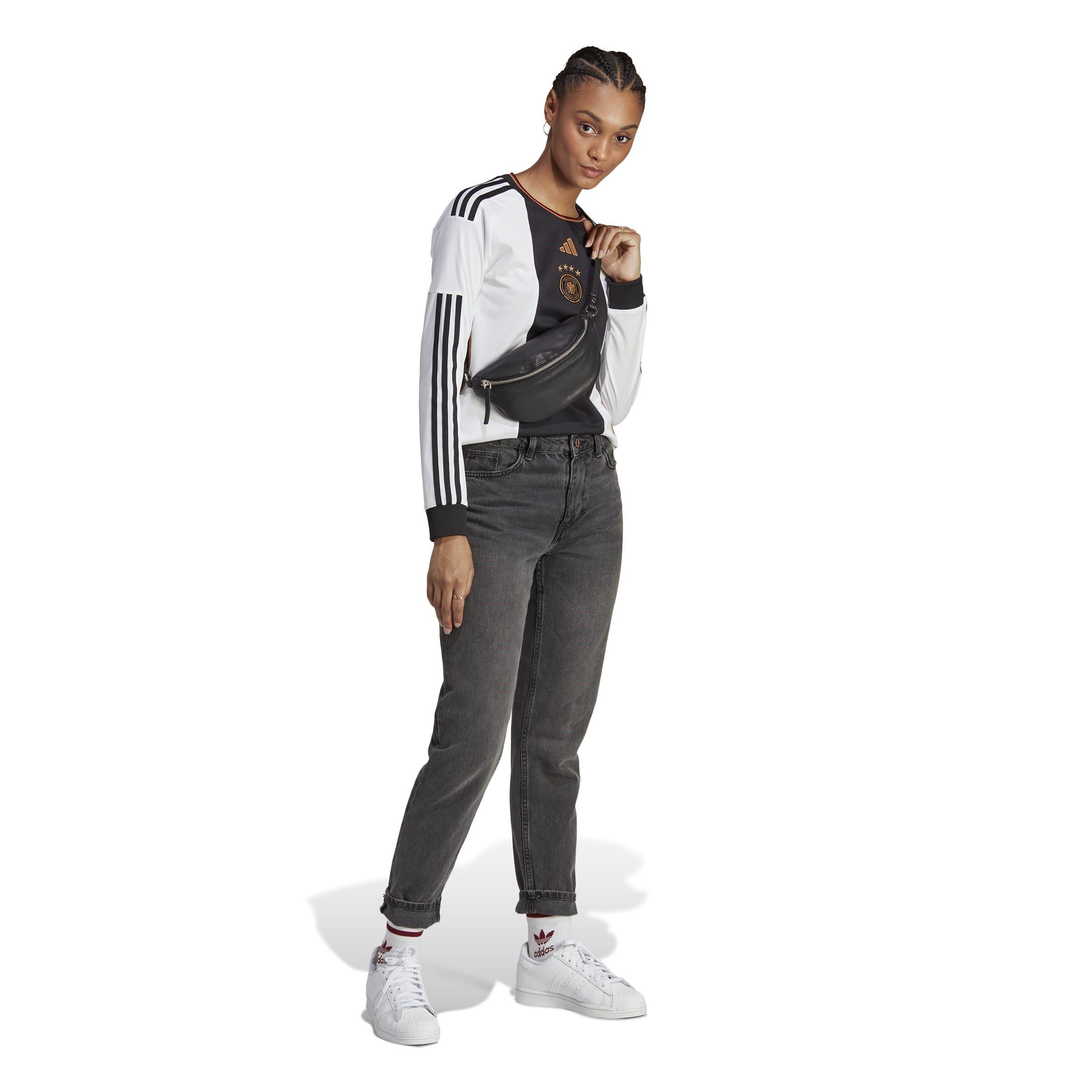 Weiß - adidas - Germany Home Long Sleeve Shirt 2022 Womens - 7