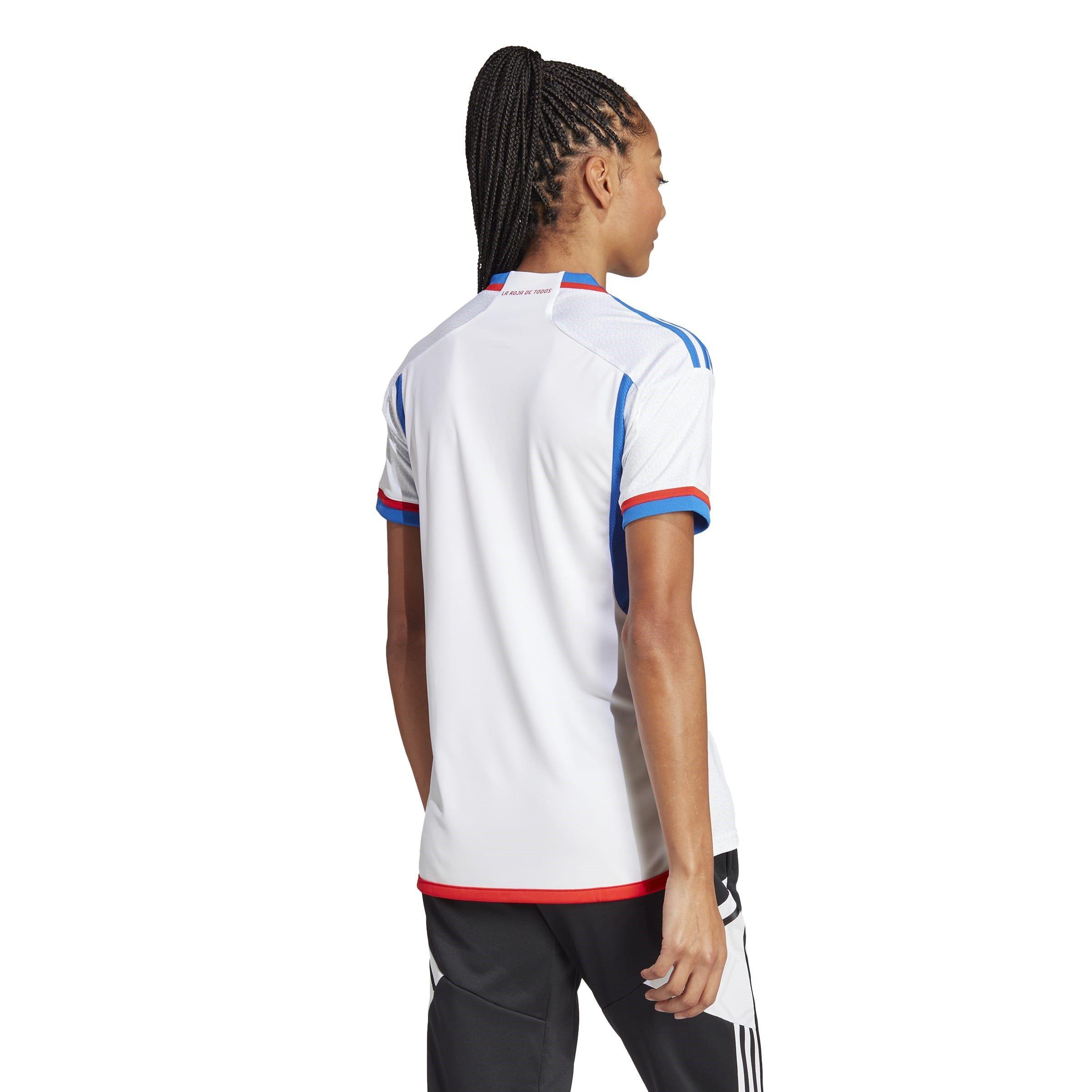 White - adidas - Chile Away Shirt 2022 Womens - 5