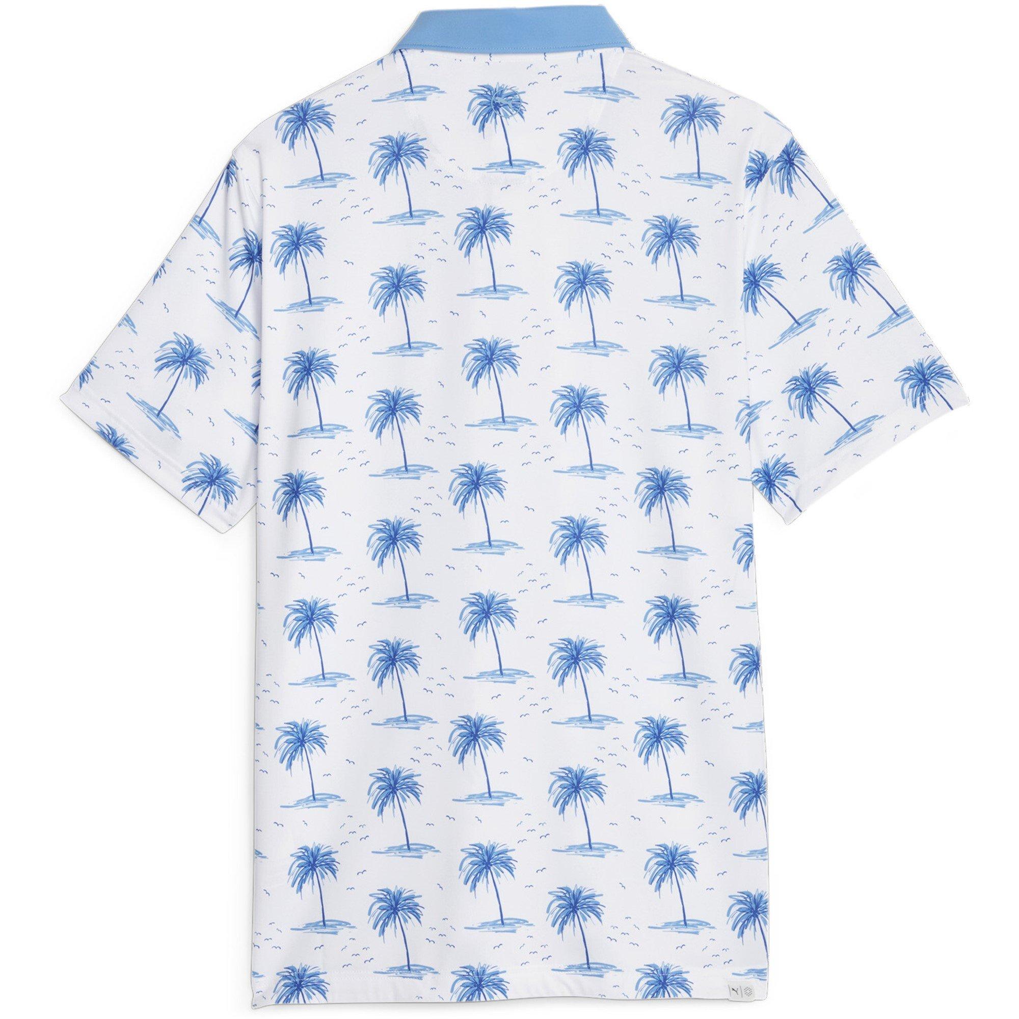 Wit/Blauw - Puma - Short-Sleeve Performance Polo Shirt - 6