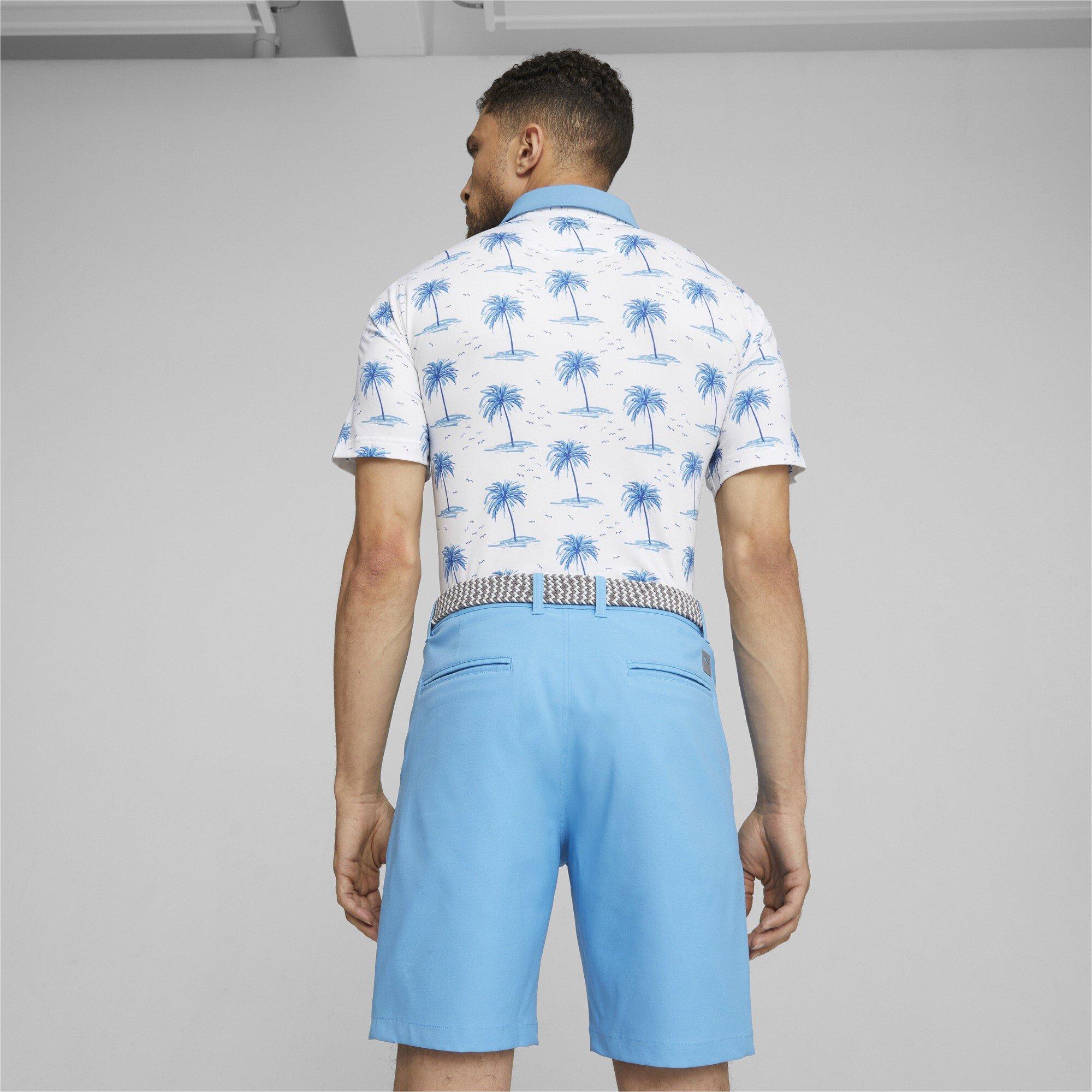 Wit/Blauw - Puma - Short-Sleeve Performance Polo Shirt - 4