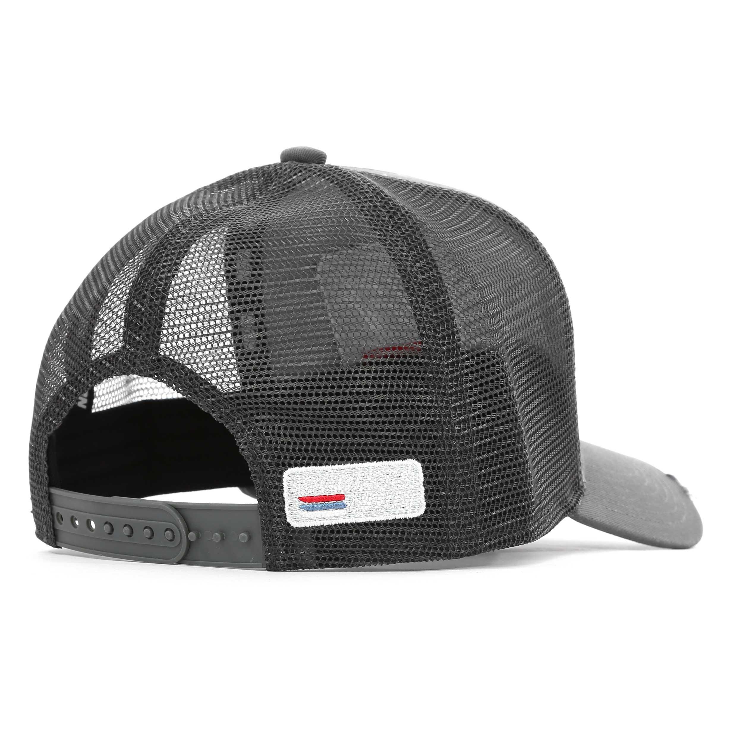 Grey - Societe Noir - Men's Paris Mesh Trucker Cap - 2