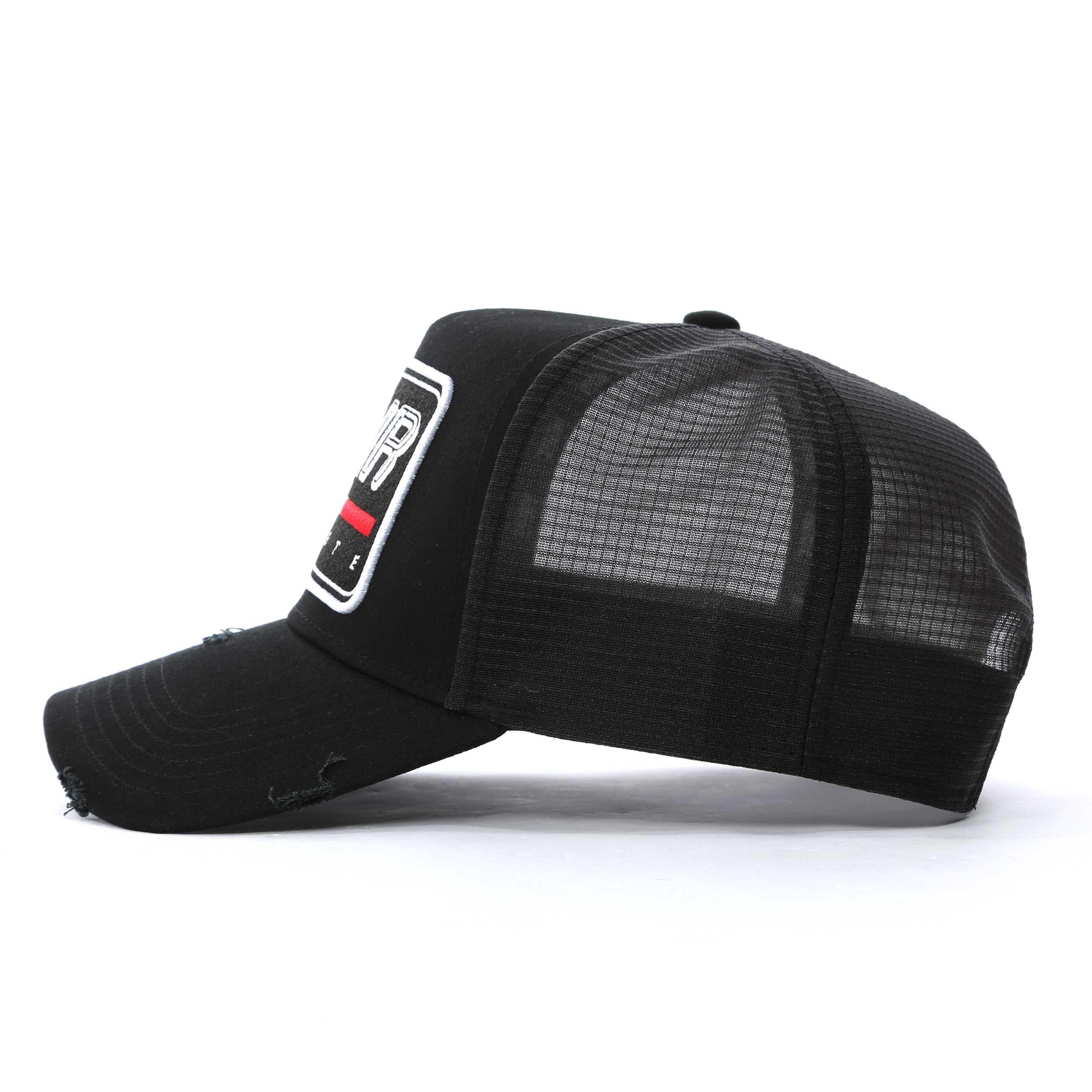 Zwart/Wit - Societe Noir - Paris Trucker Cap - 3