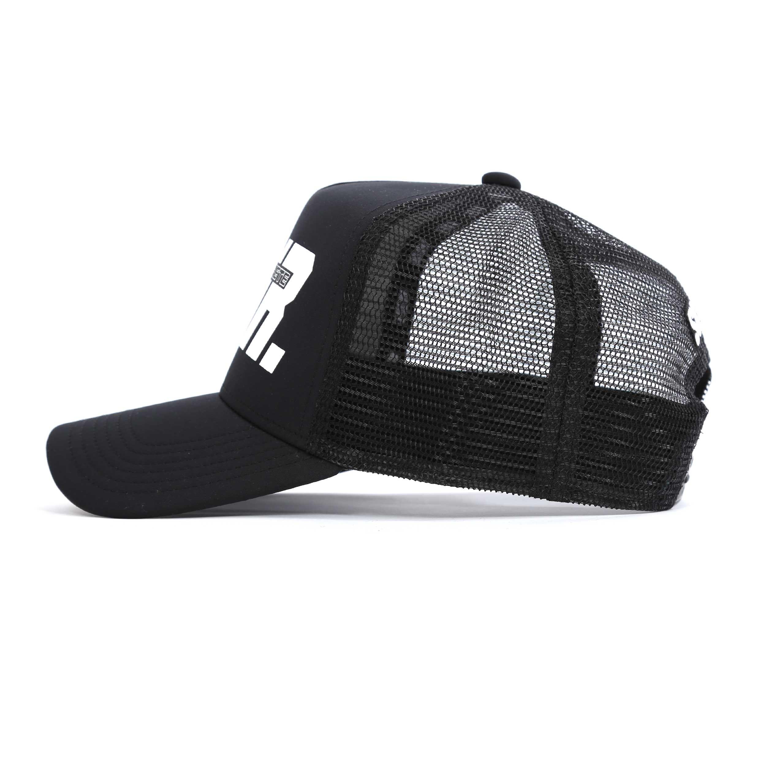 Black/White - Societe Noir - Men's Reflective Trucker Caps - 3