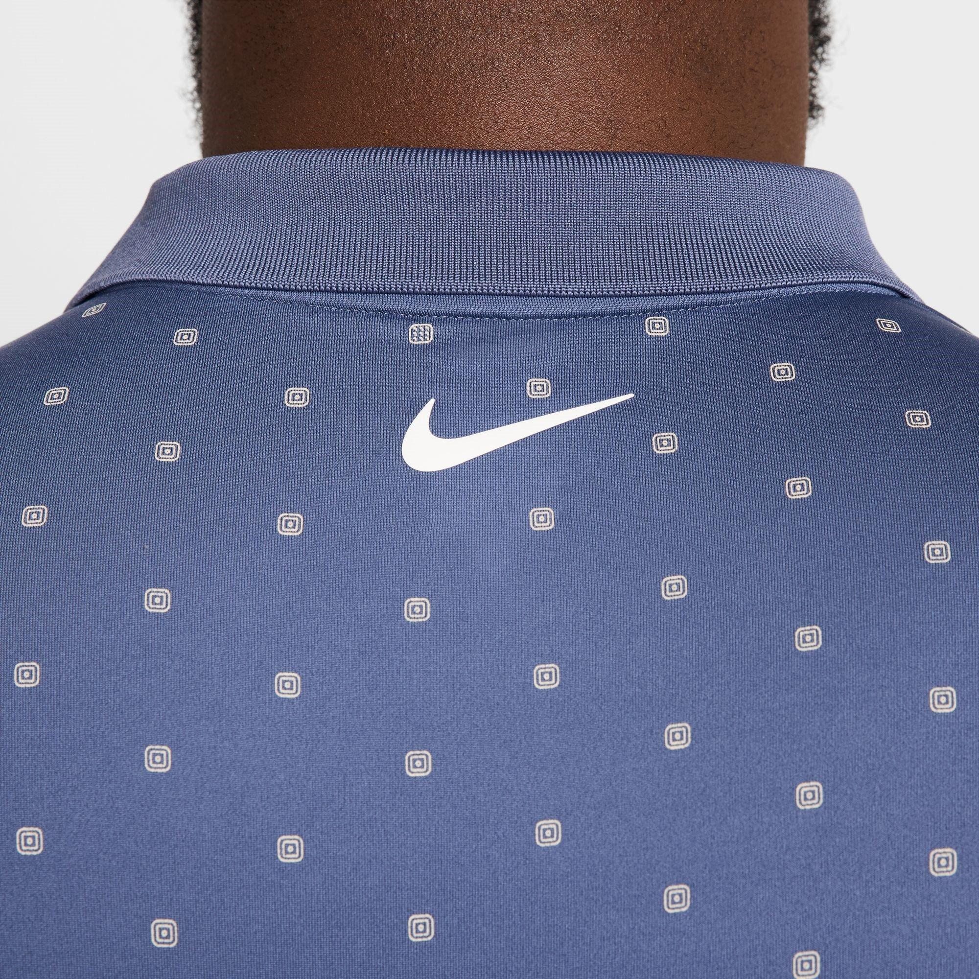 Azul difuso - Nike - Tour Print Polo Shirt Mens - 11