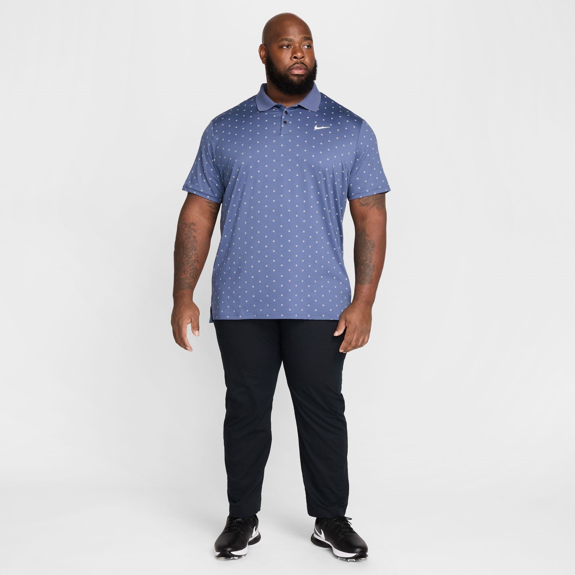 Azul difuso - Nike - Tour Print Polo Shirt Mens - 12