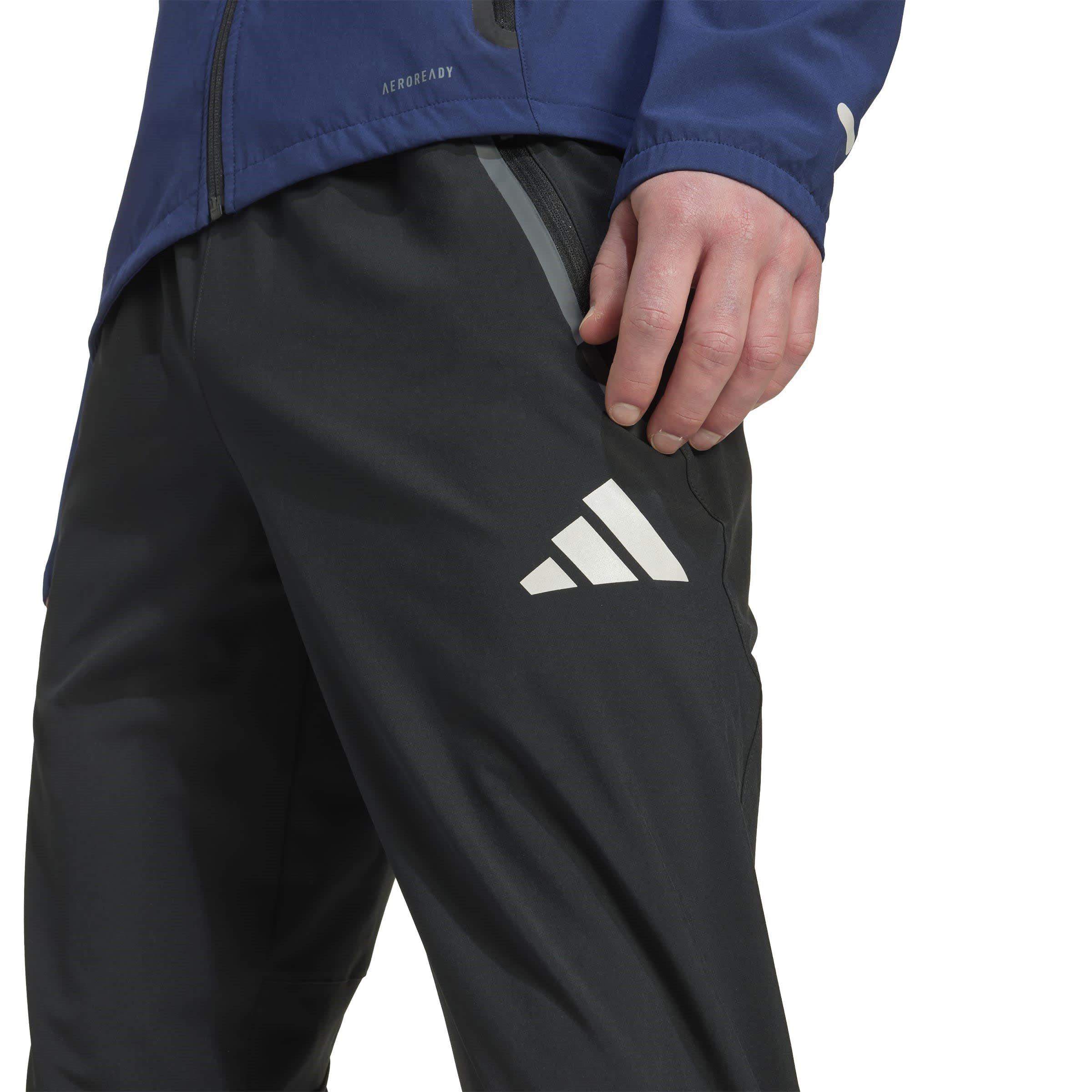 Black - adidas - Arsenal Vis Tech Travel Tracksuit Bottoms Mens - 6