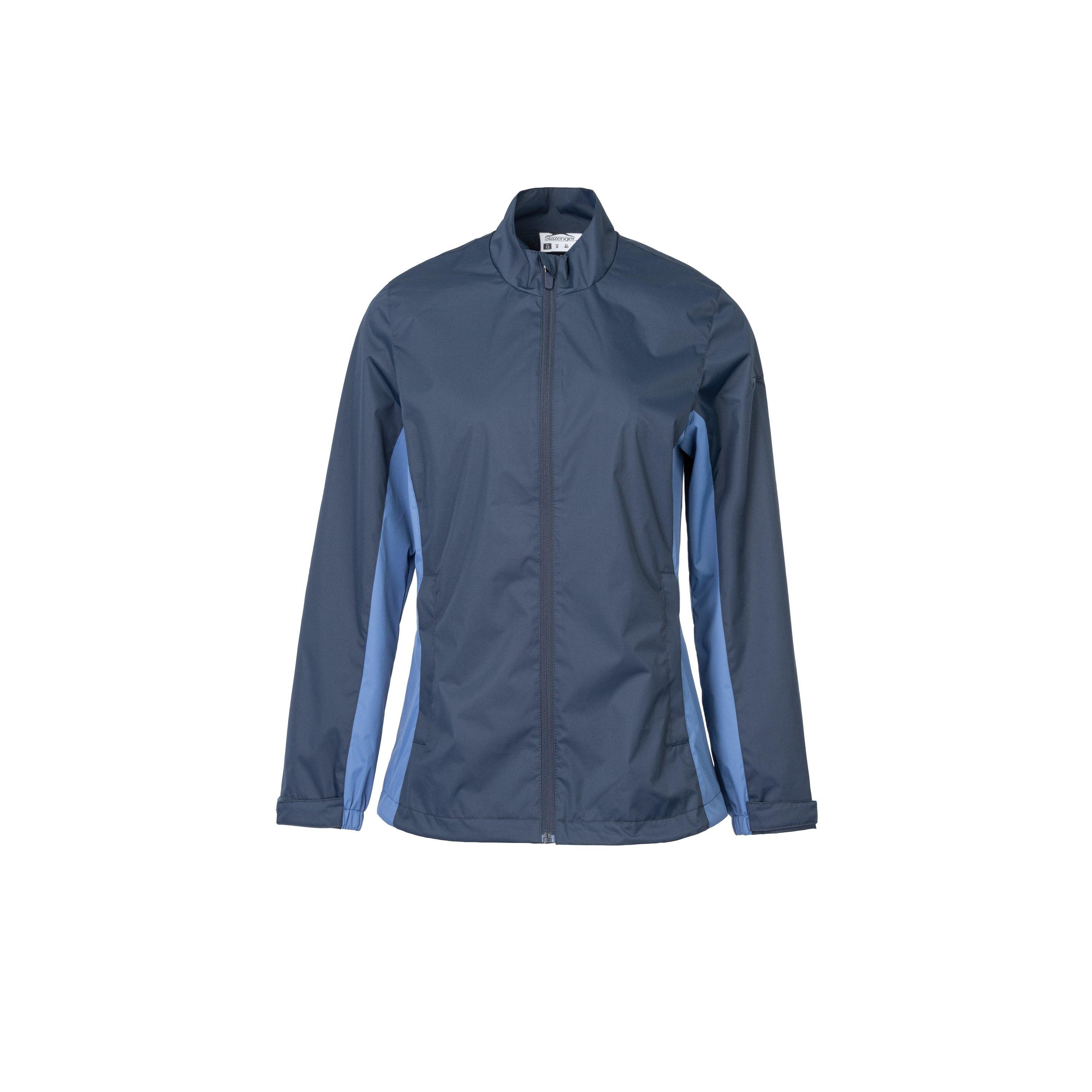 Marineblå - Slazenger - Women's Water Resistant Long Sleeve Performance Golf Jacket - 1