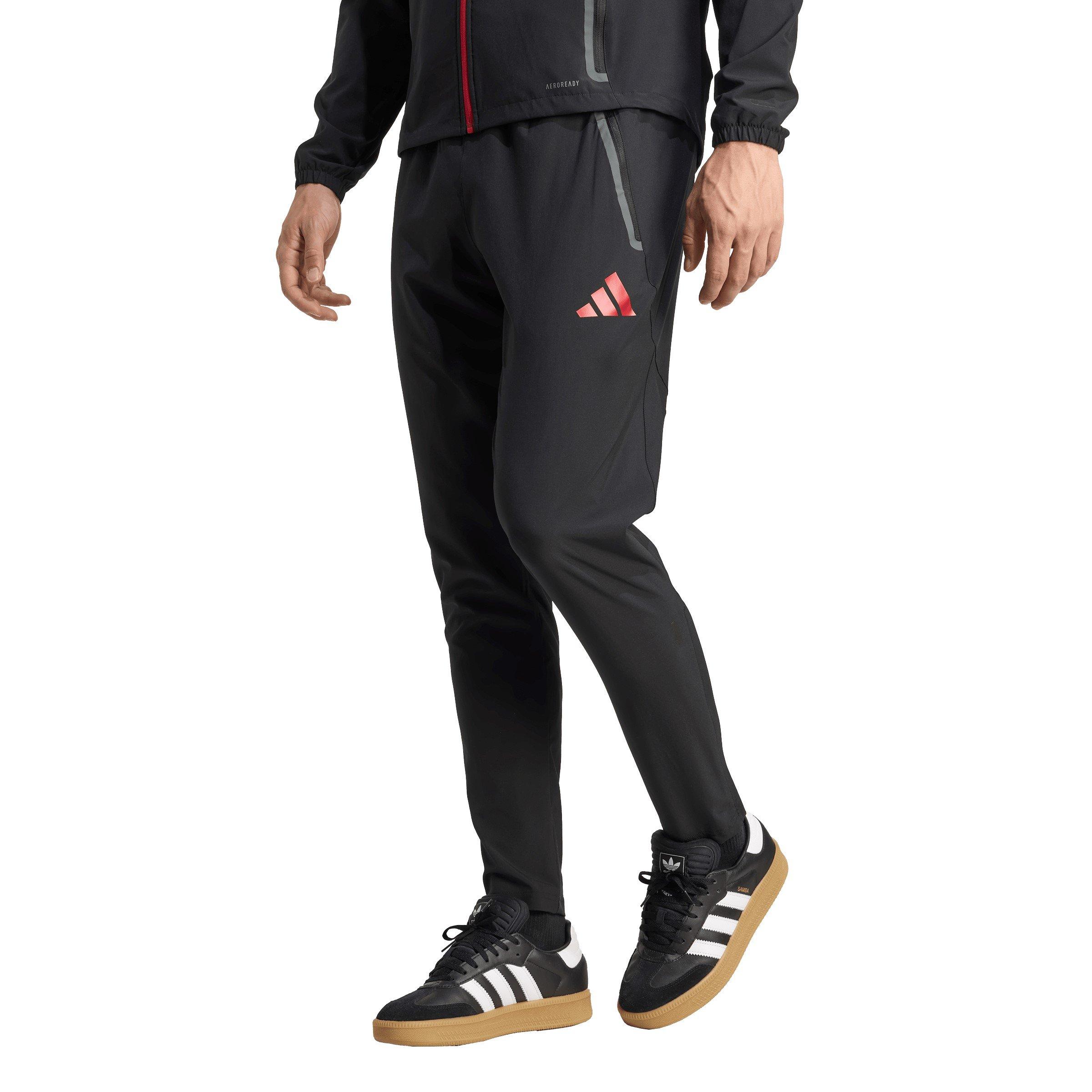Adidas Men's Liverpool Vis Tracksuit Bottoms 2025 2026 Adults - Black/Red - 2XL