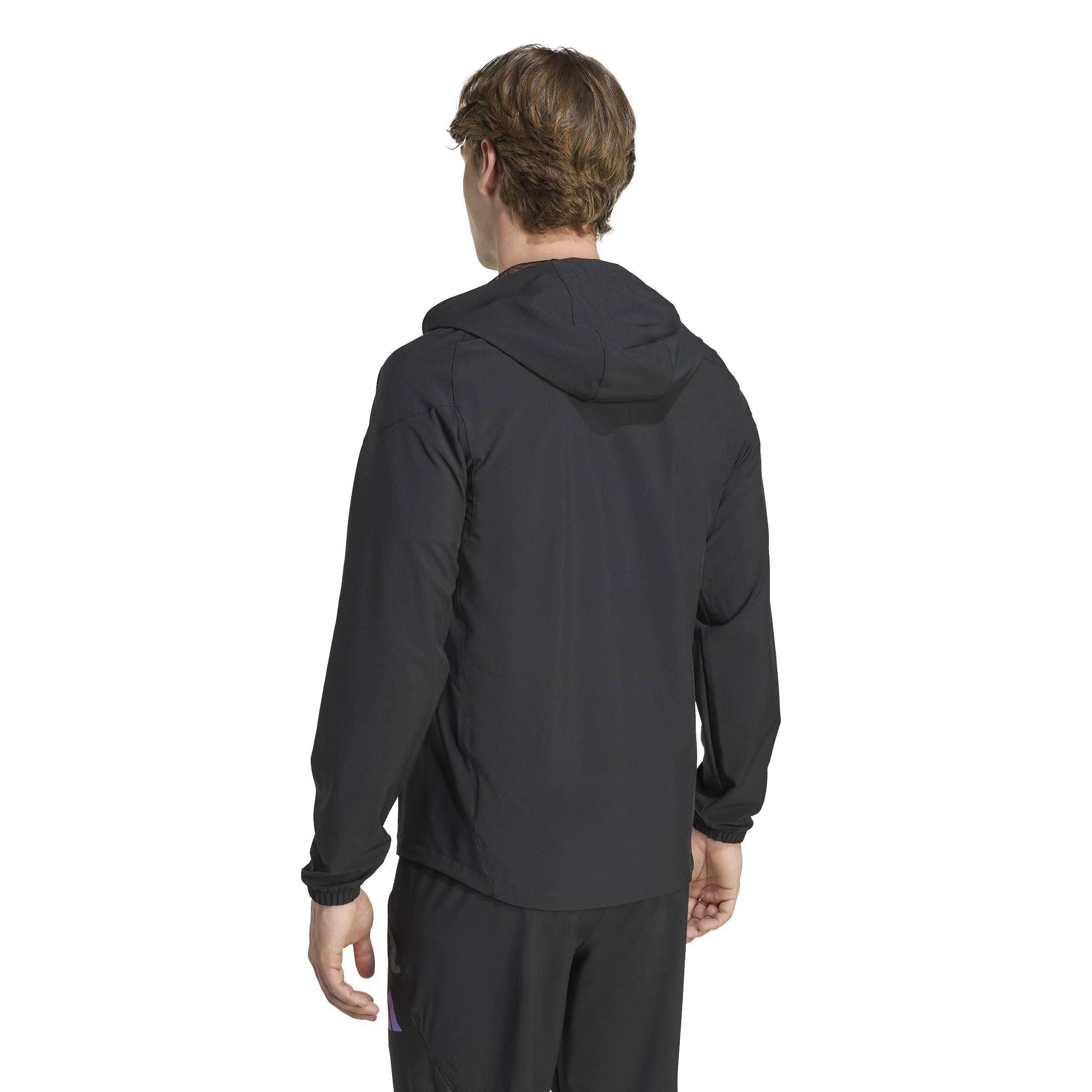 Black/Purple - adidas - Manchester United Travel Jacket 2025 2026 Mens - 3