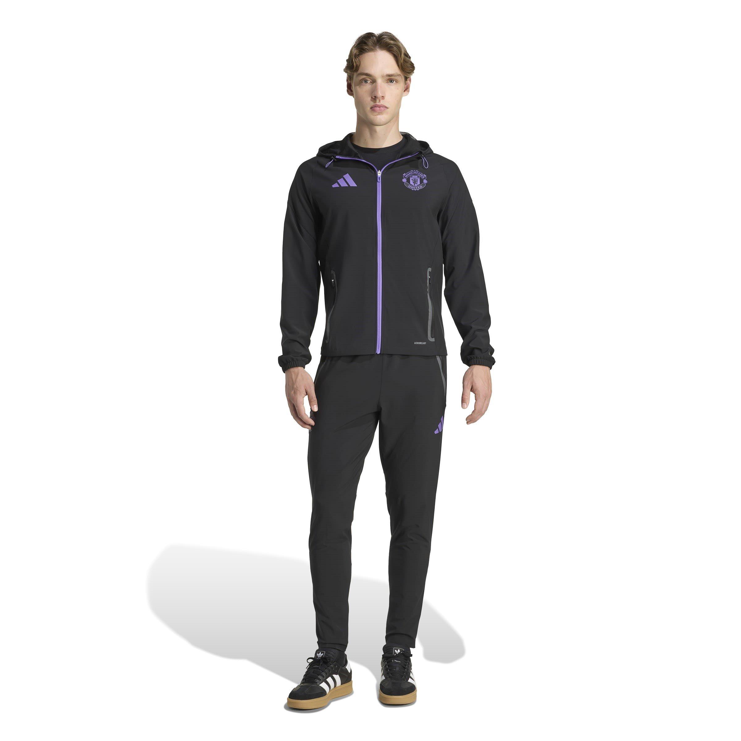 Black/Purple - adidas - Manchester United Travel Jacket 2025 2026 Mens - 6