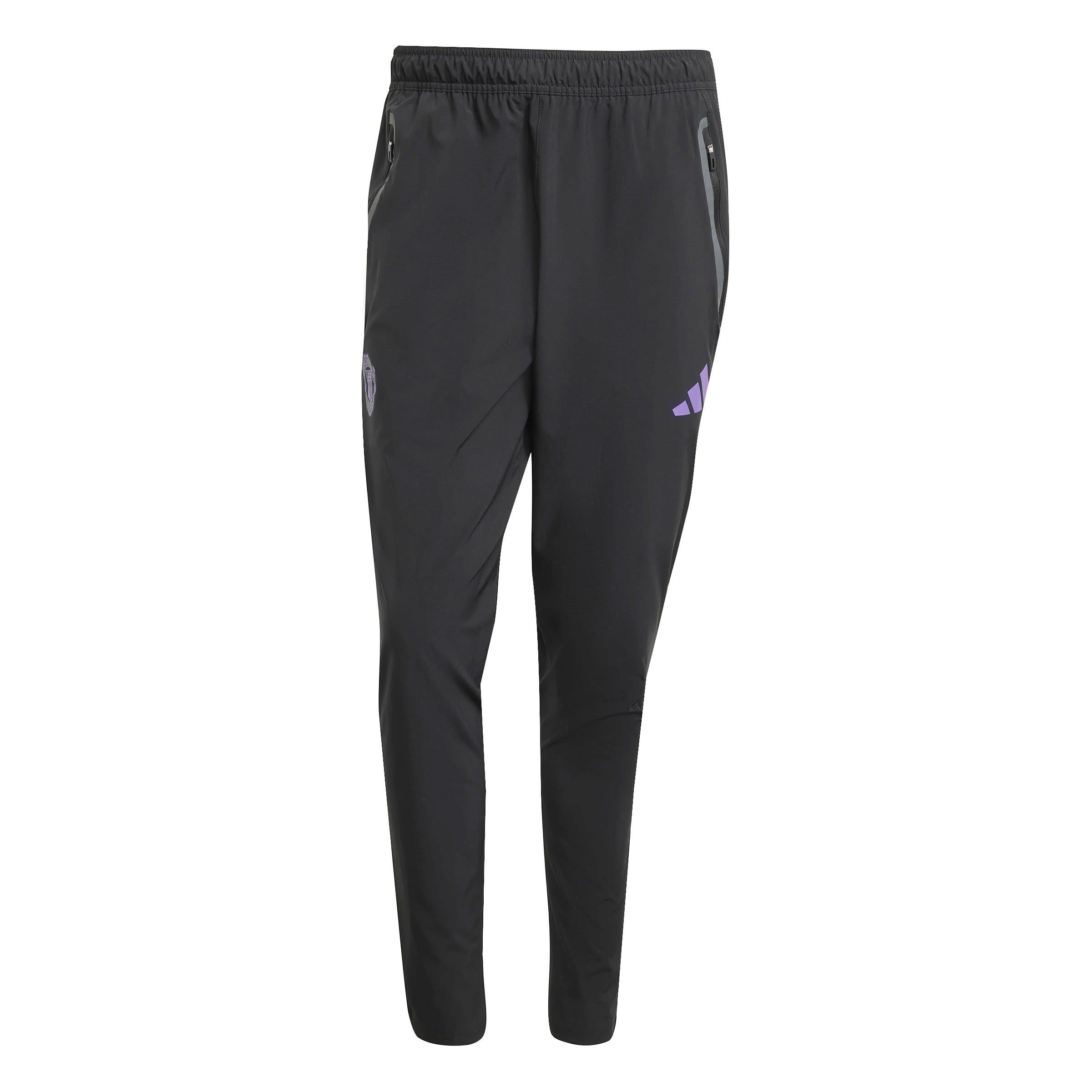 Adidas Men's Manchester United Travel Tracksuit Bottoms 2025 2026 - Black/Purple - L