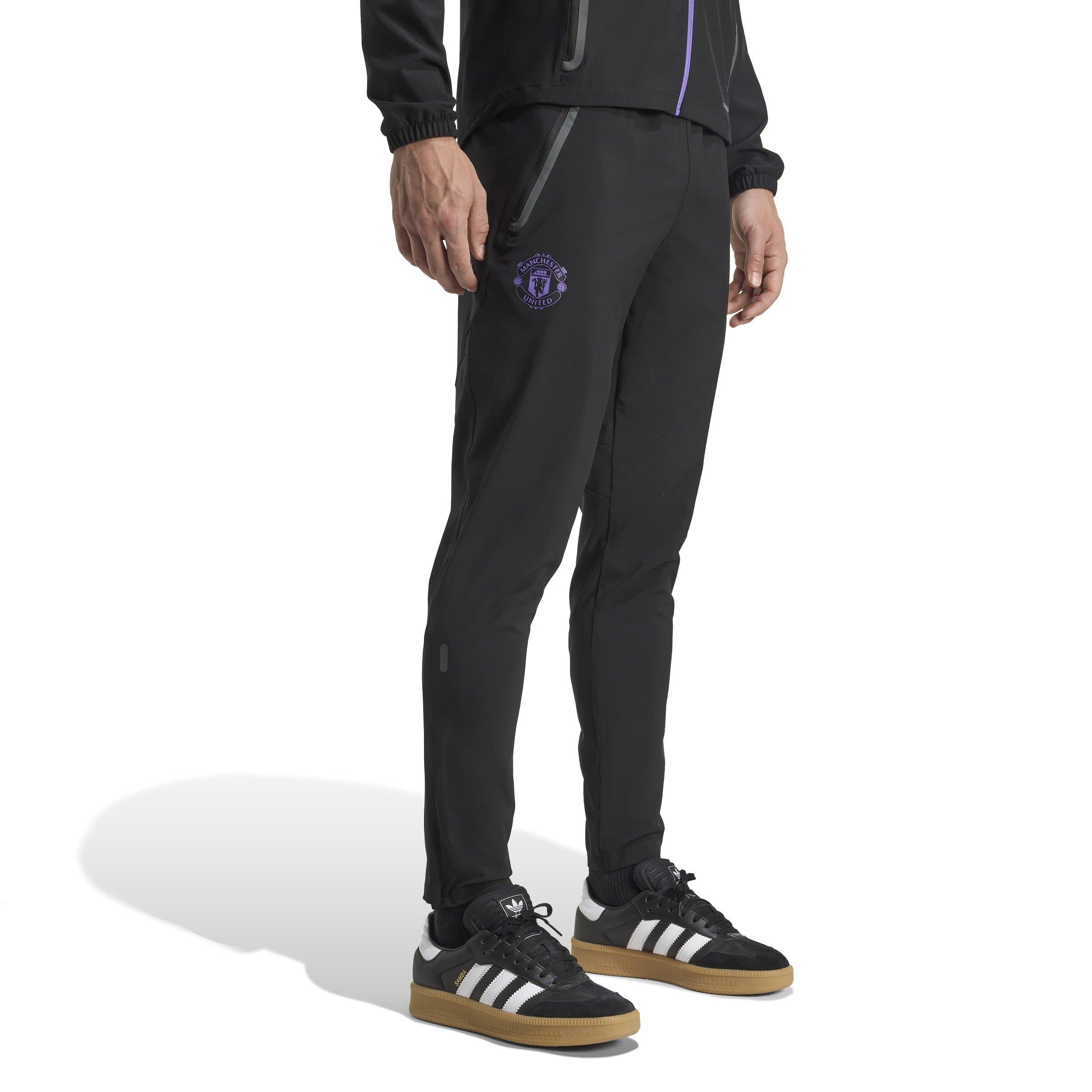 Crno/Ljubičasto - adidas - Manchester United Travel Tracksuit Bottoms 2025 2026 Mens - 4