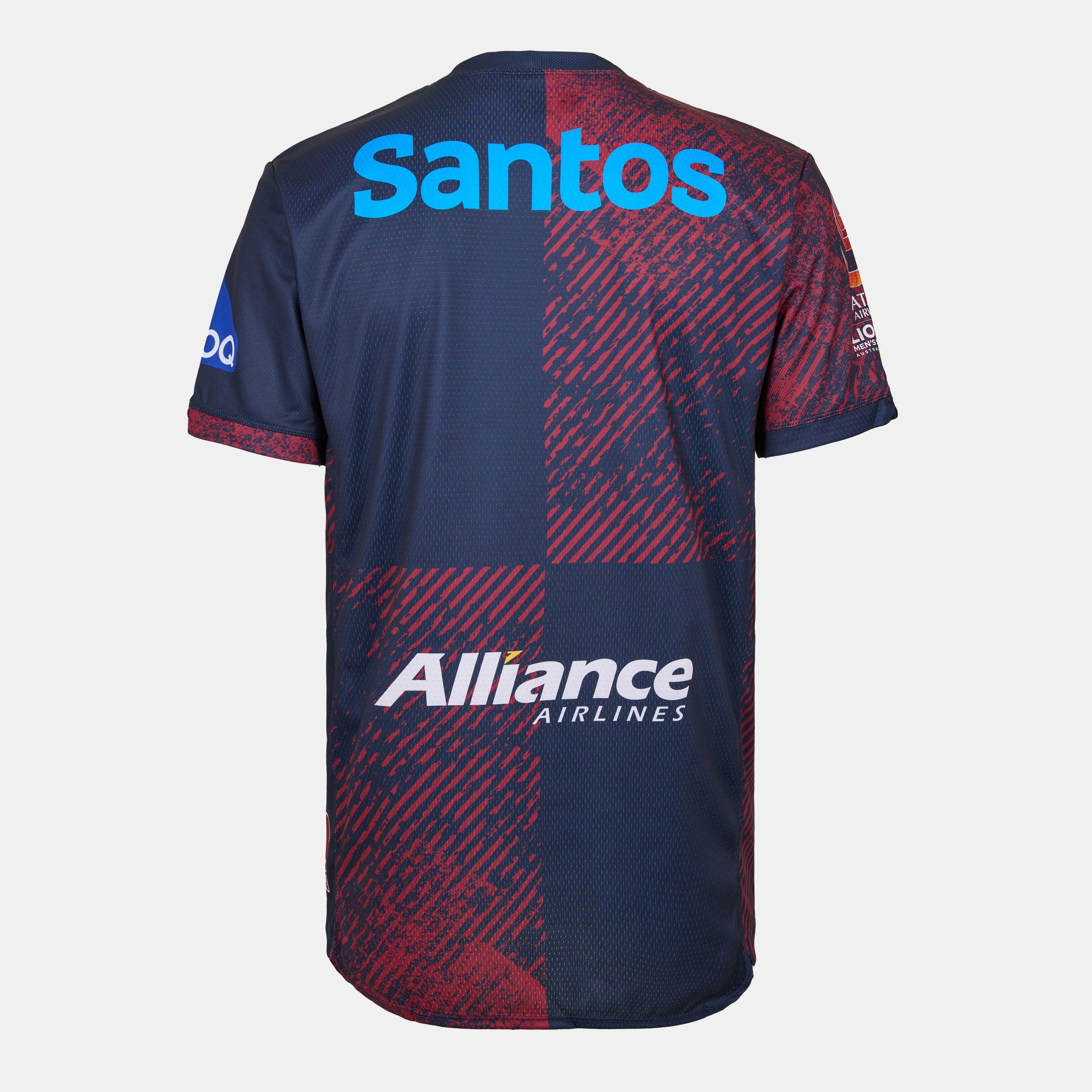 Navy - Canterbury - Queensland Reds Warm-Up T-Shirt 2025 Adults - 2