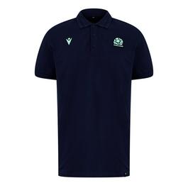 Macron Scotland Rugby Union Polo Shirt 2024 Adults